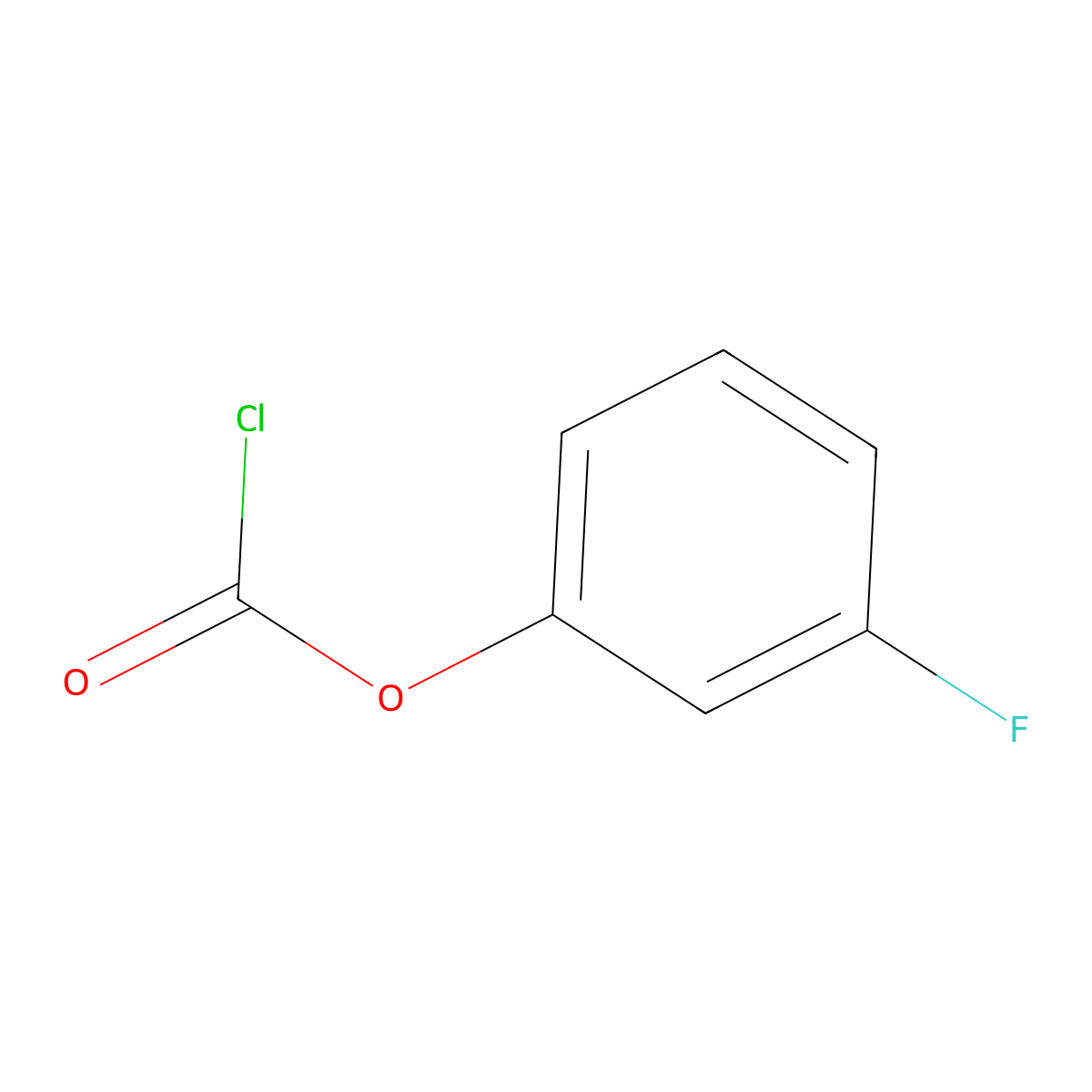 3-Fluorophenyl carbonochloridate molecular structure, CAS 68622-07-1