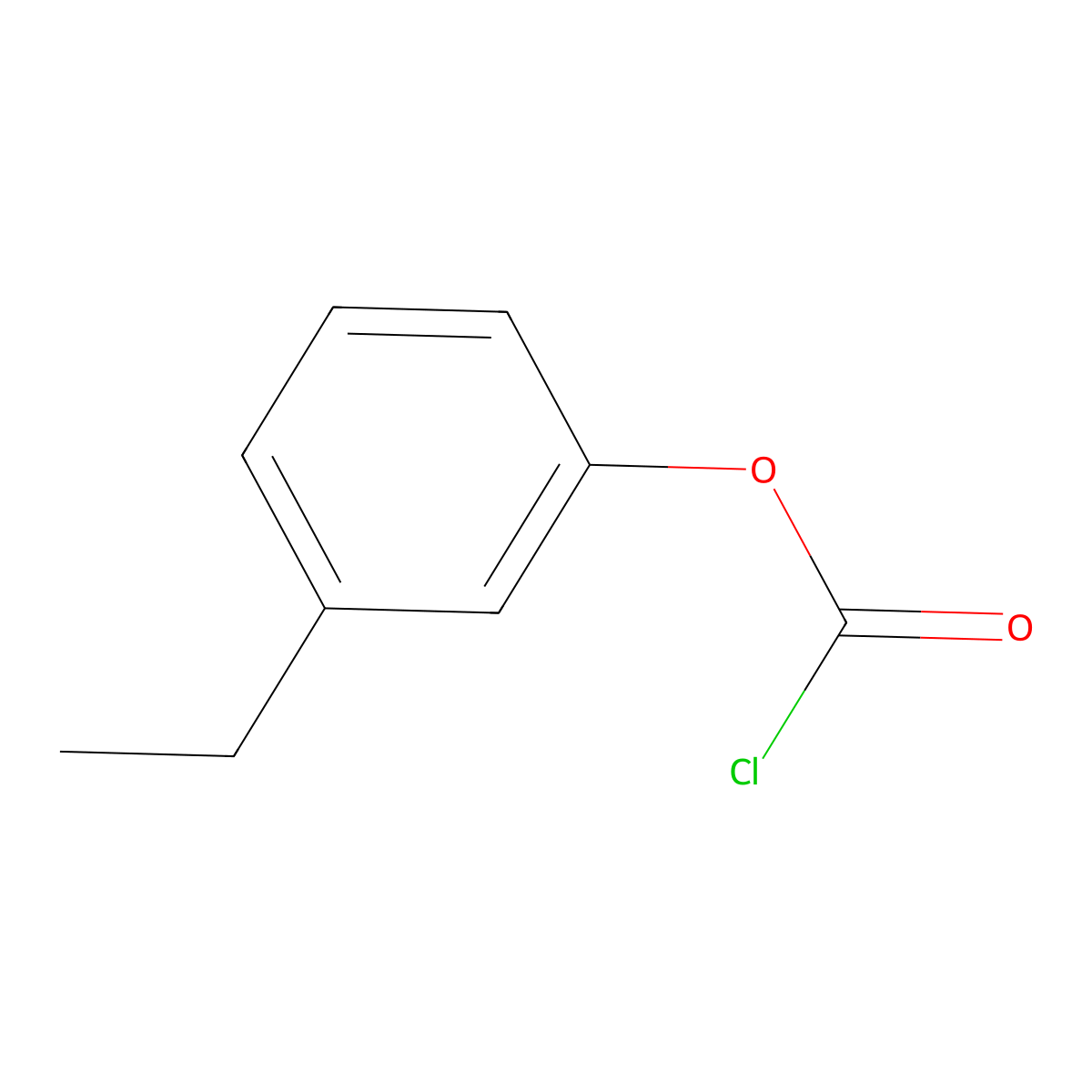 3-Ethylphenyl chloroformate molecular structure, CAS 68622-09-3