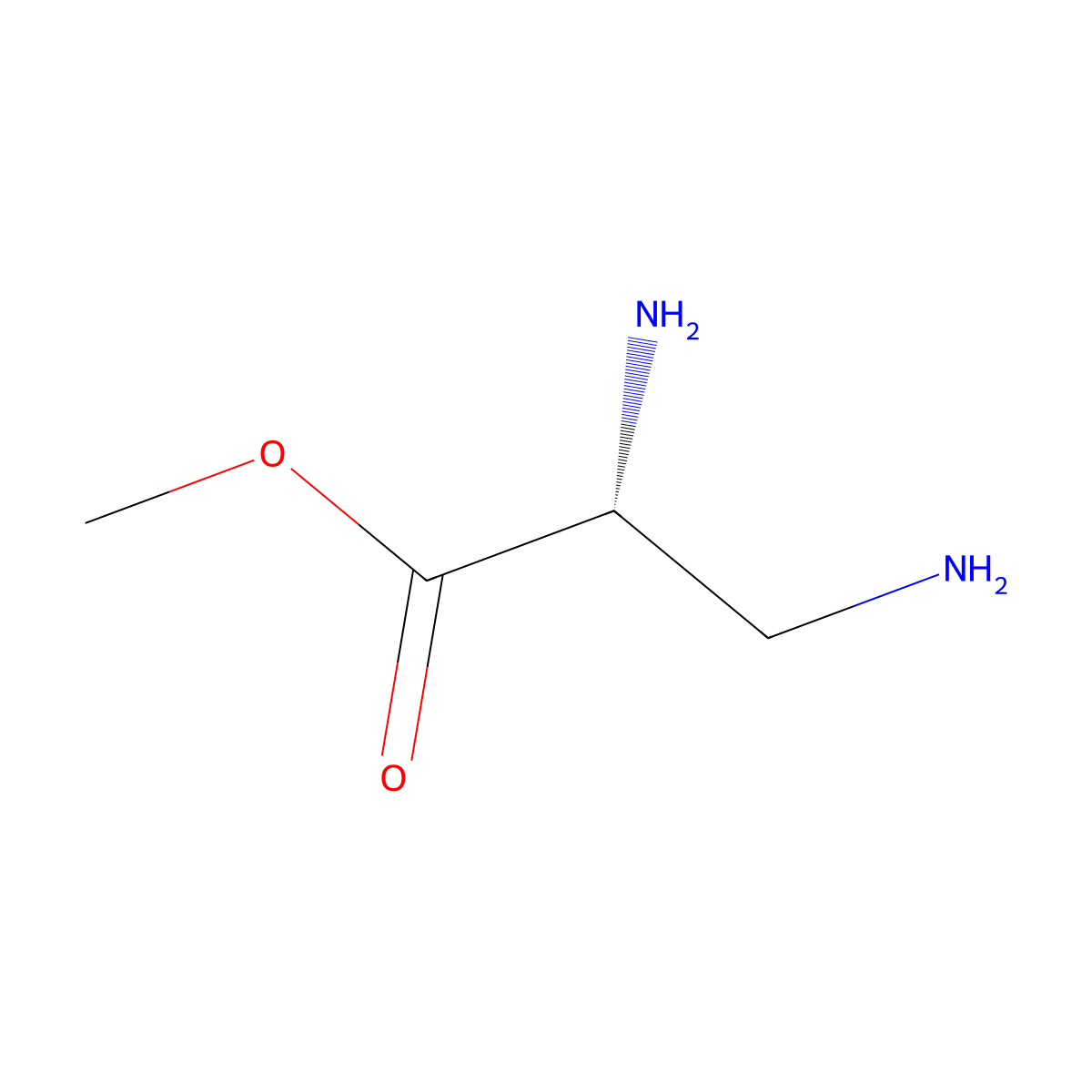 methyl (2R)-2,3-diaminopropanoate molecular structure, CAS 686259-72-3