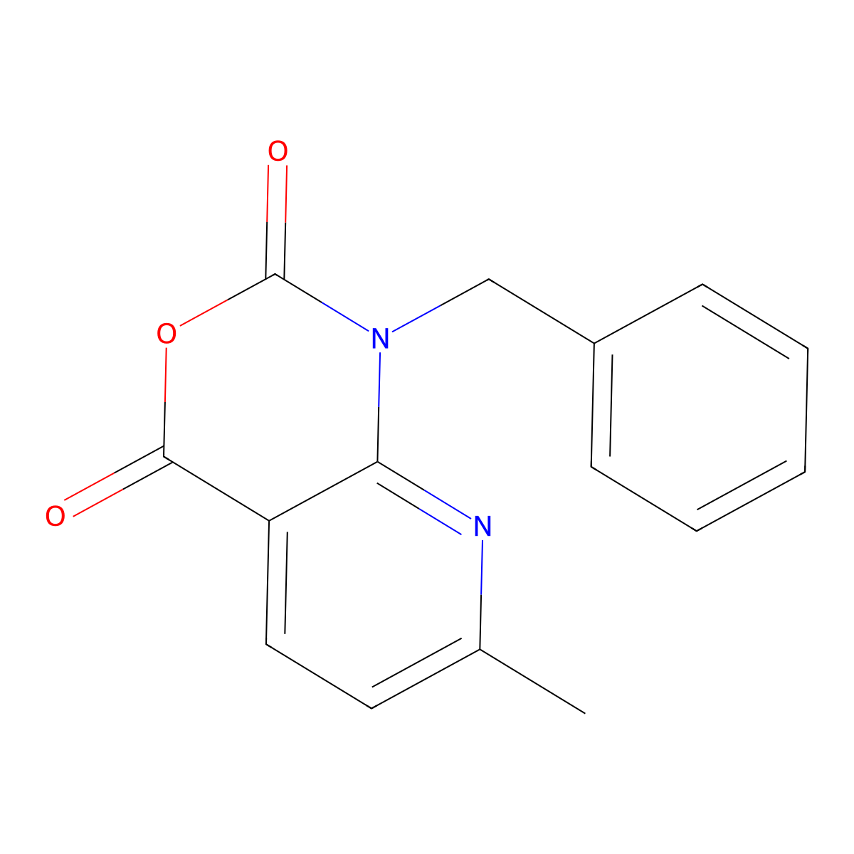 1-Benzyl-7-methyl-1H-pyrido[2,3-d][1,3]oxazine-2,4-dione molecular structure, CAS 686264-90-4
