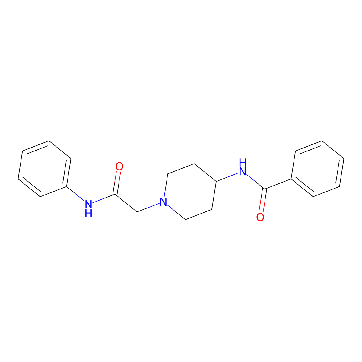 N-[1-(2-anilino-2-oxoethyl)piperidin-4-yl]benzamide molecular structure, CAS 686272-50-4
