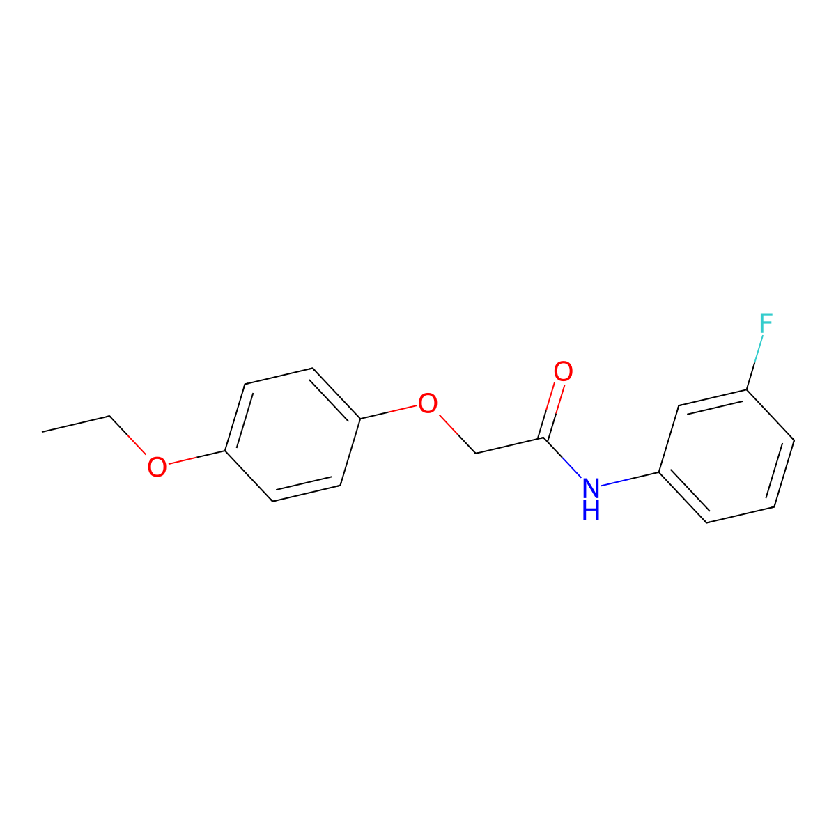 2-(4-ethoxyphenoxy)-N-(3-fluorophenyl)acetamide molecular structure, CAS 686282-94-0