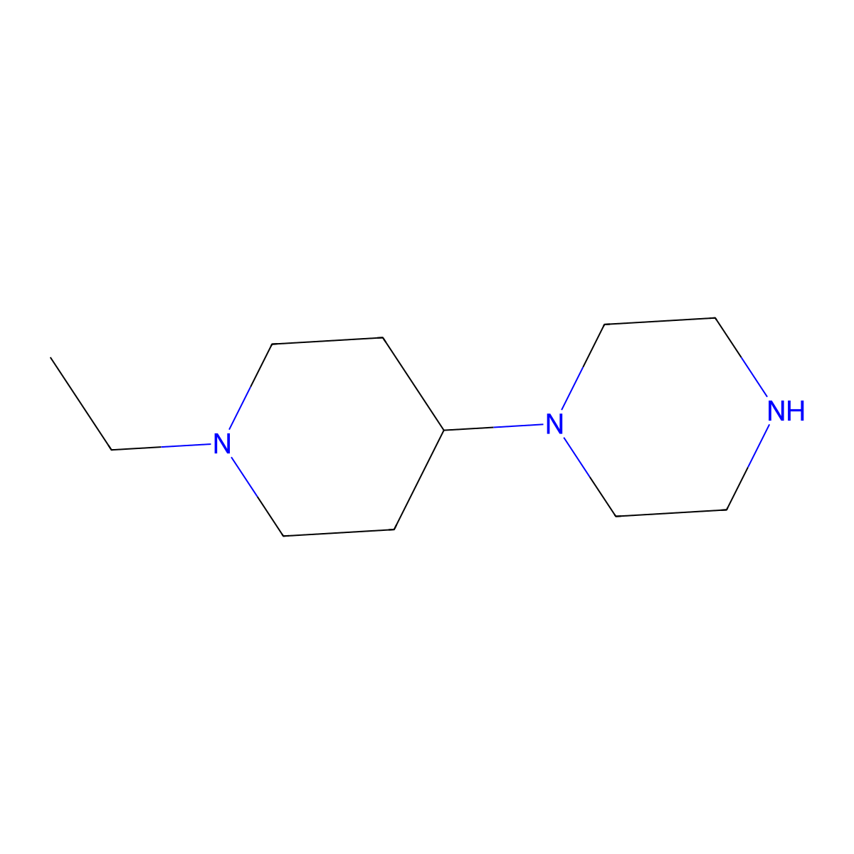 1-(1-Ethylpiperidin-4-yl)piperazine molecular structure, CAS 686298-05-5
