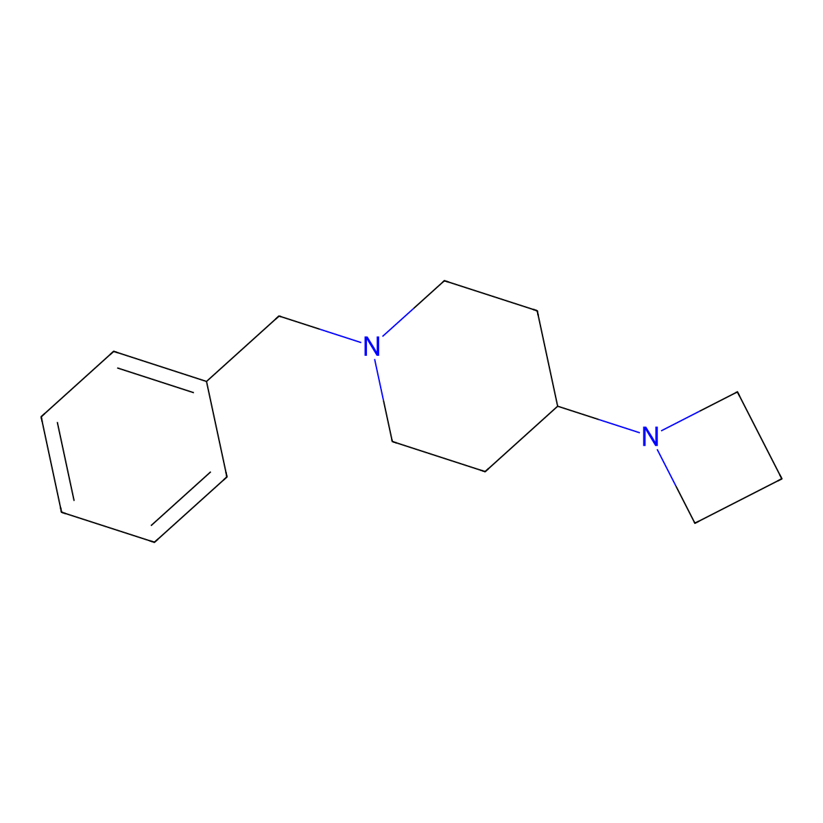 4-Azetidin-1-yl-1-benzyl-piperidine molecular structure, CAS 686298-28-2