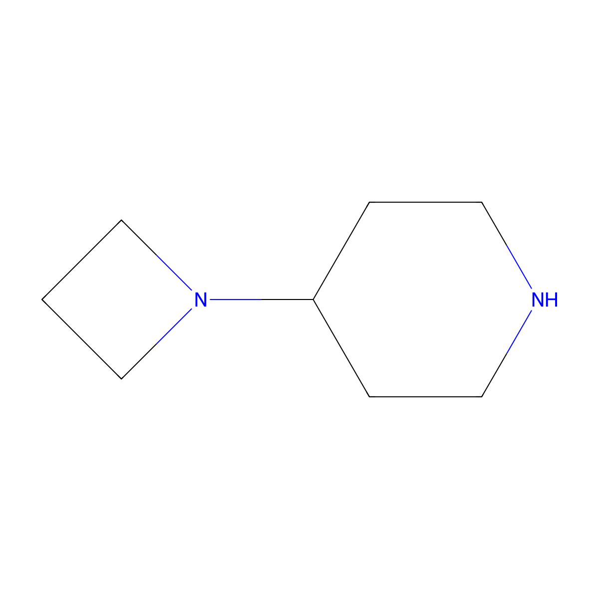 4-(Azetidin-1-YL)piperidine molecular structure, CAS 686298-29-3