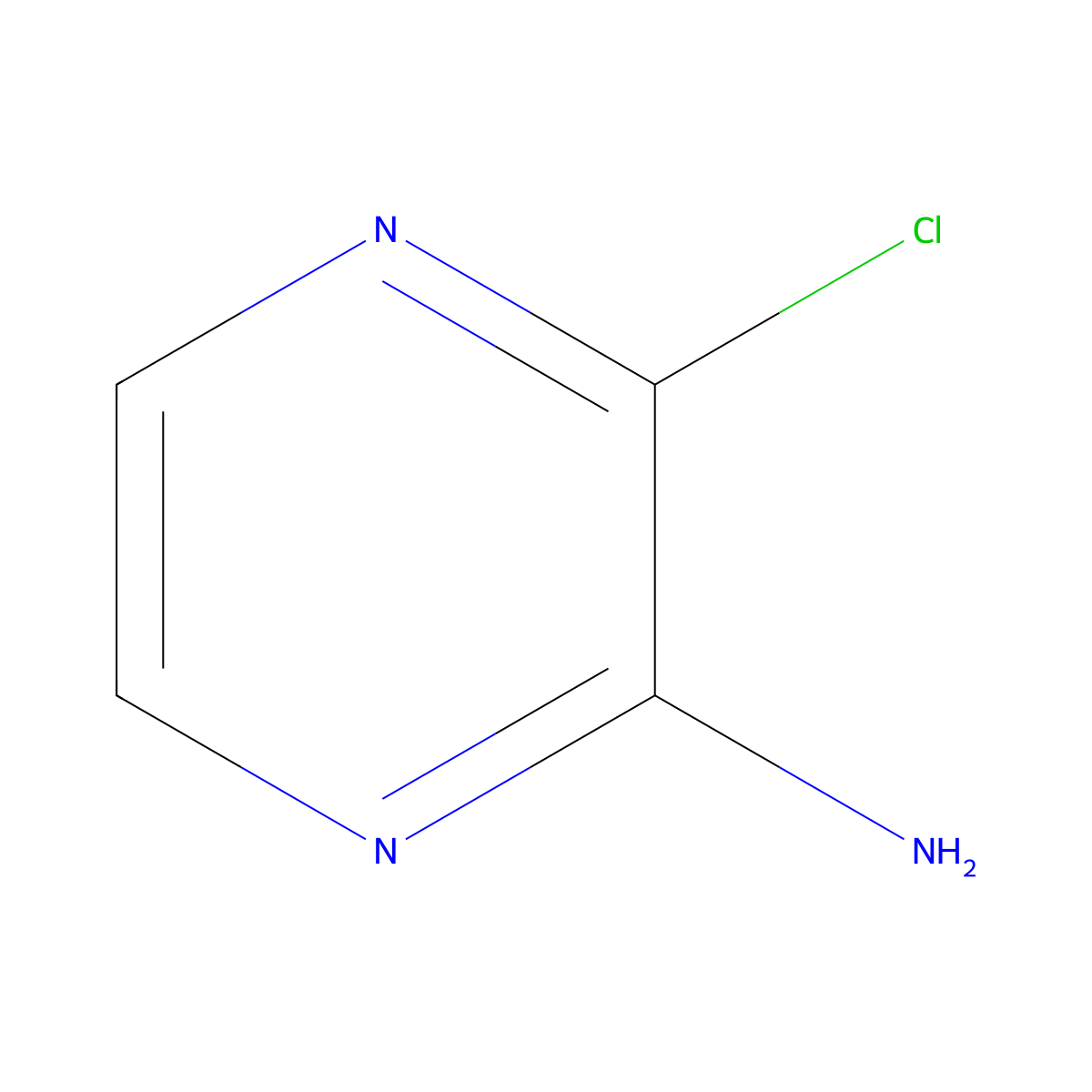 2-Amino-3-chloropyrazine molecular structure, CAS 6863-73-6