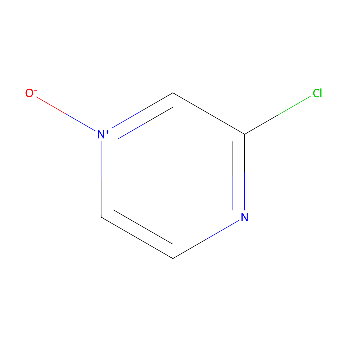 3-Chloropyrazine 1-oxide molecular structure, CAS 6863-76-9