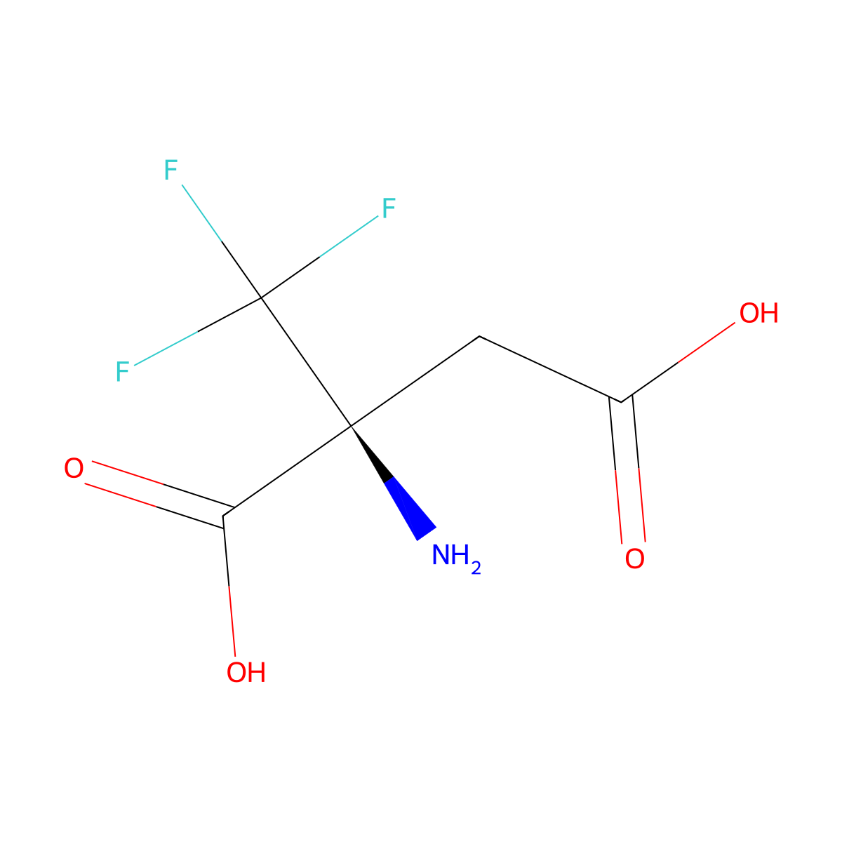 (2S)-2-amino-2-(trifluoromethyl)butanedioic Acid molecular structure, CAS 686318-88-7