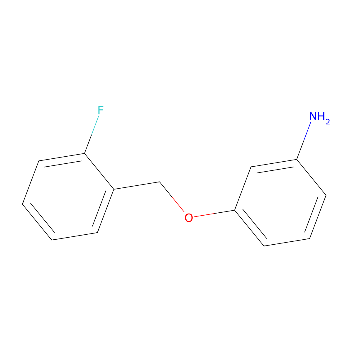 3-(2-Fluoro-benzyloxy)-phenylamine molecular structure, CAS 686342-64-3