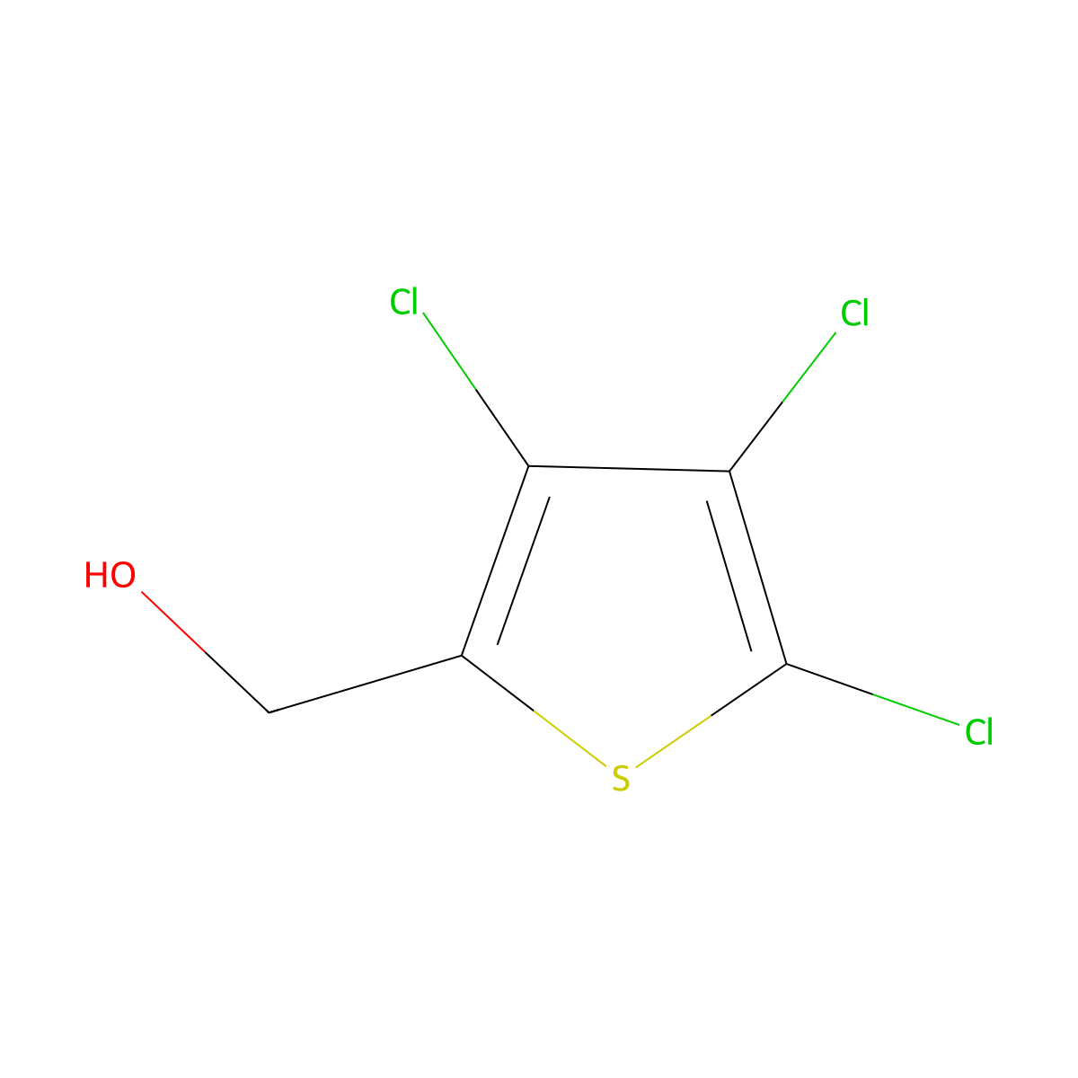 2-Thiophenemethanol, 3,4,5-trichloro- molecular structure, CAS 68639-16-7
