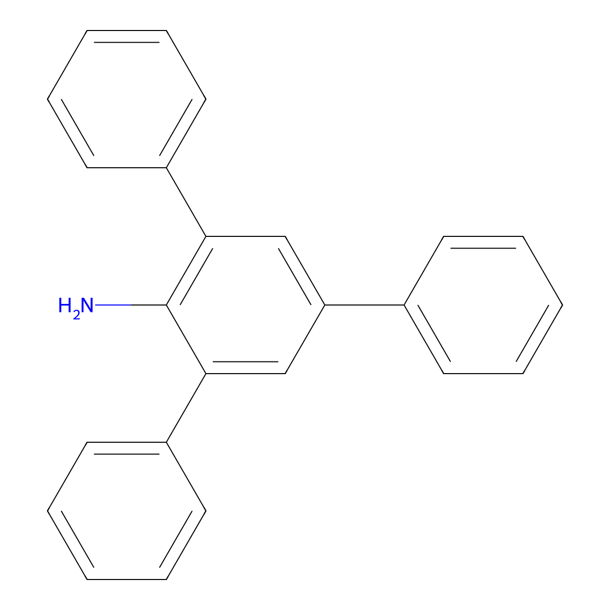 2,4,6-Triphenylaniline molecular structure, CAS 6864-20-6