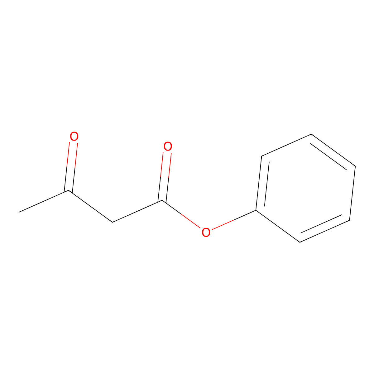 Phenyl 3-oxobutanoate molecular structure, CAS 6864-62-6