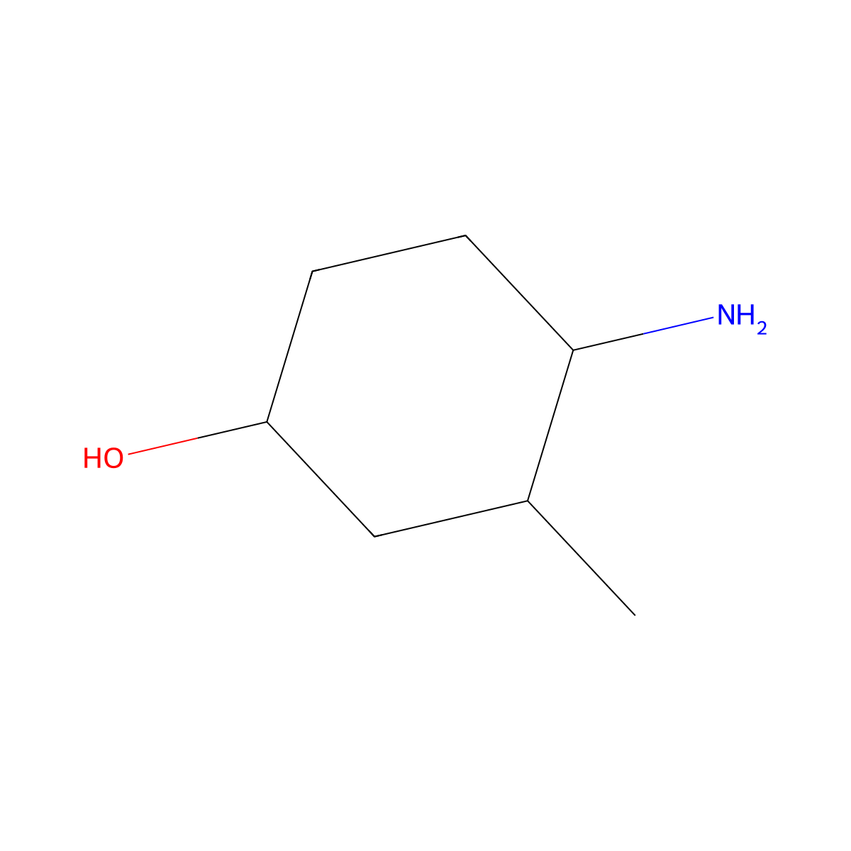 4-Amino-3-methylcyclohexan-1-ol molecular structure, CAS 68642-41-1