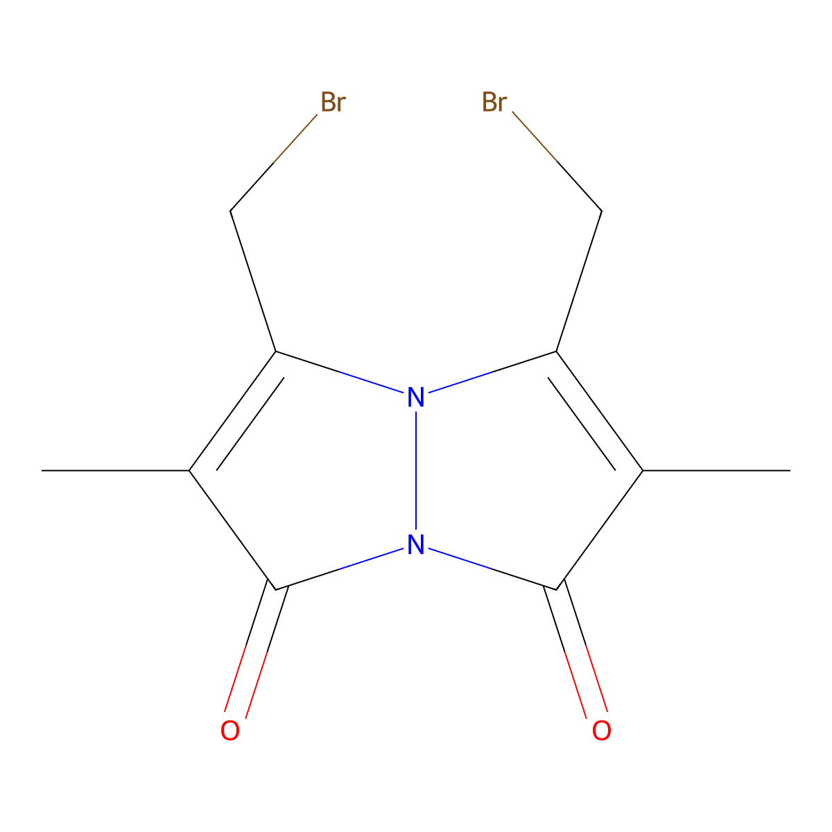 Dibromobimane molecular structure, CAS 68654-25-1