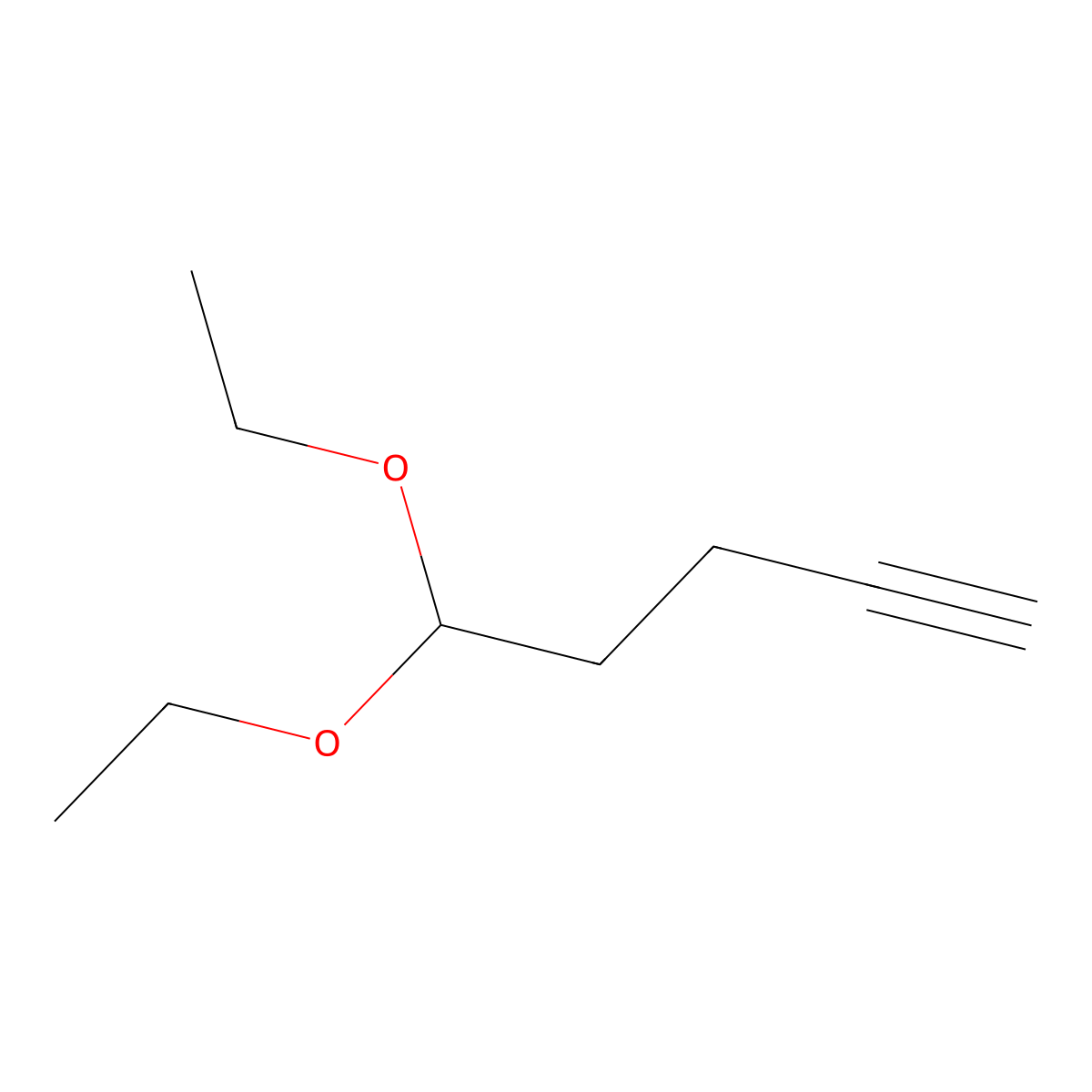 5,5-Diethoxy-1-pentyne molecular structure, CAS 68654-84-2