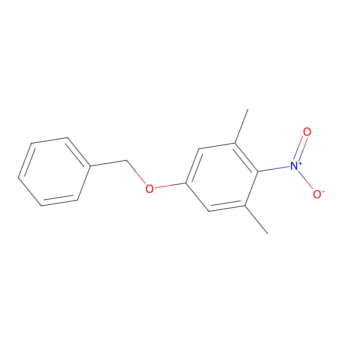 5-(Benzyloxy)-1,3-dimethyl-2-nitrobenzene molecular structure, CAS 68657-15-8