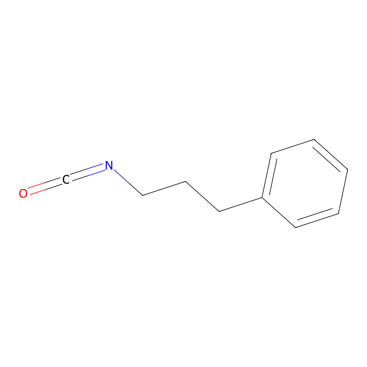 3-Phenylpropyl isocyanate molecular structure, CAS 68664-23-3