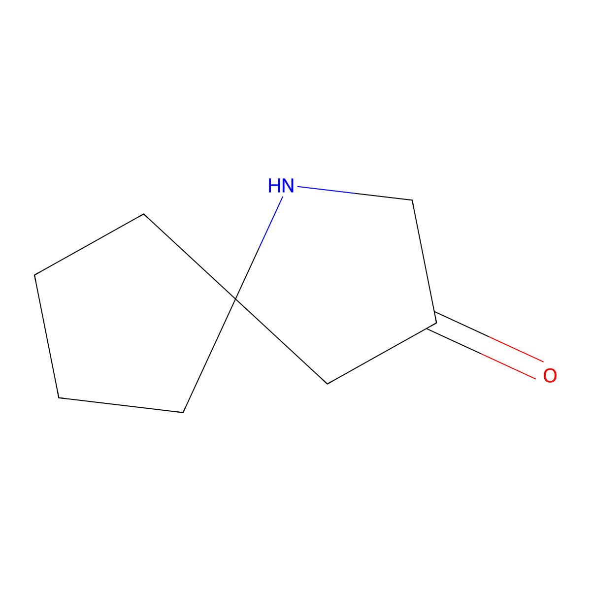 1-Azaspiro[4.4]nonan-3-one molecular structure, CAS 686723-60-4