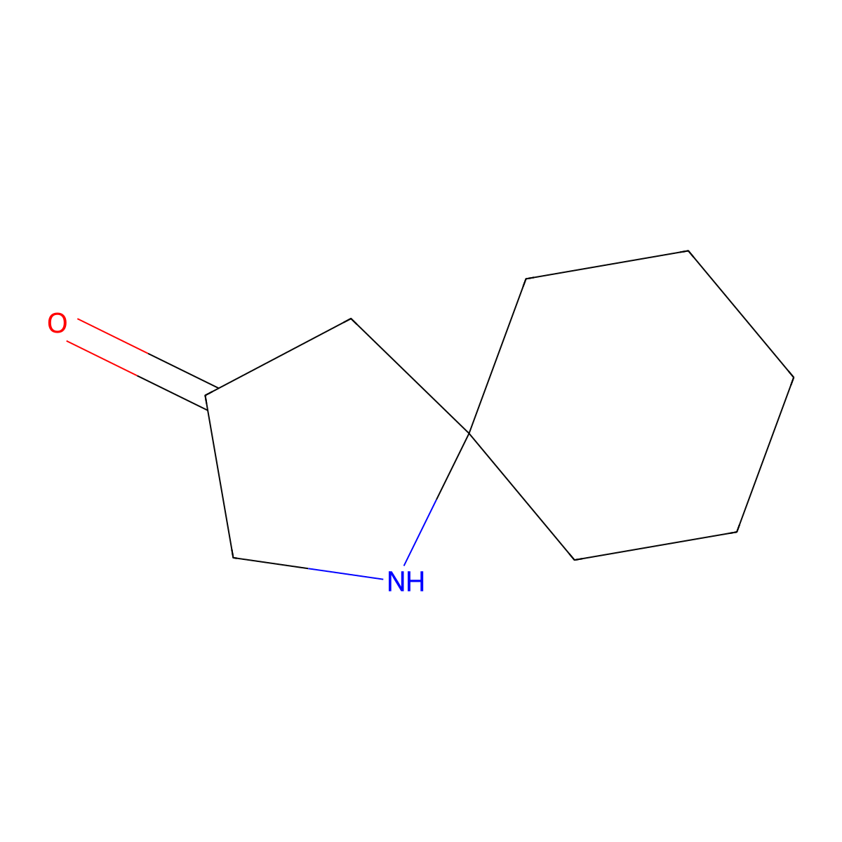 1-Azaspiro[4.5]decan-3-one molecular structure, CAS 686723-61-5