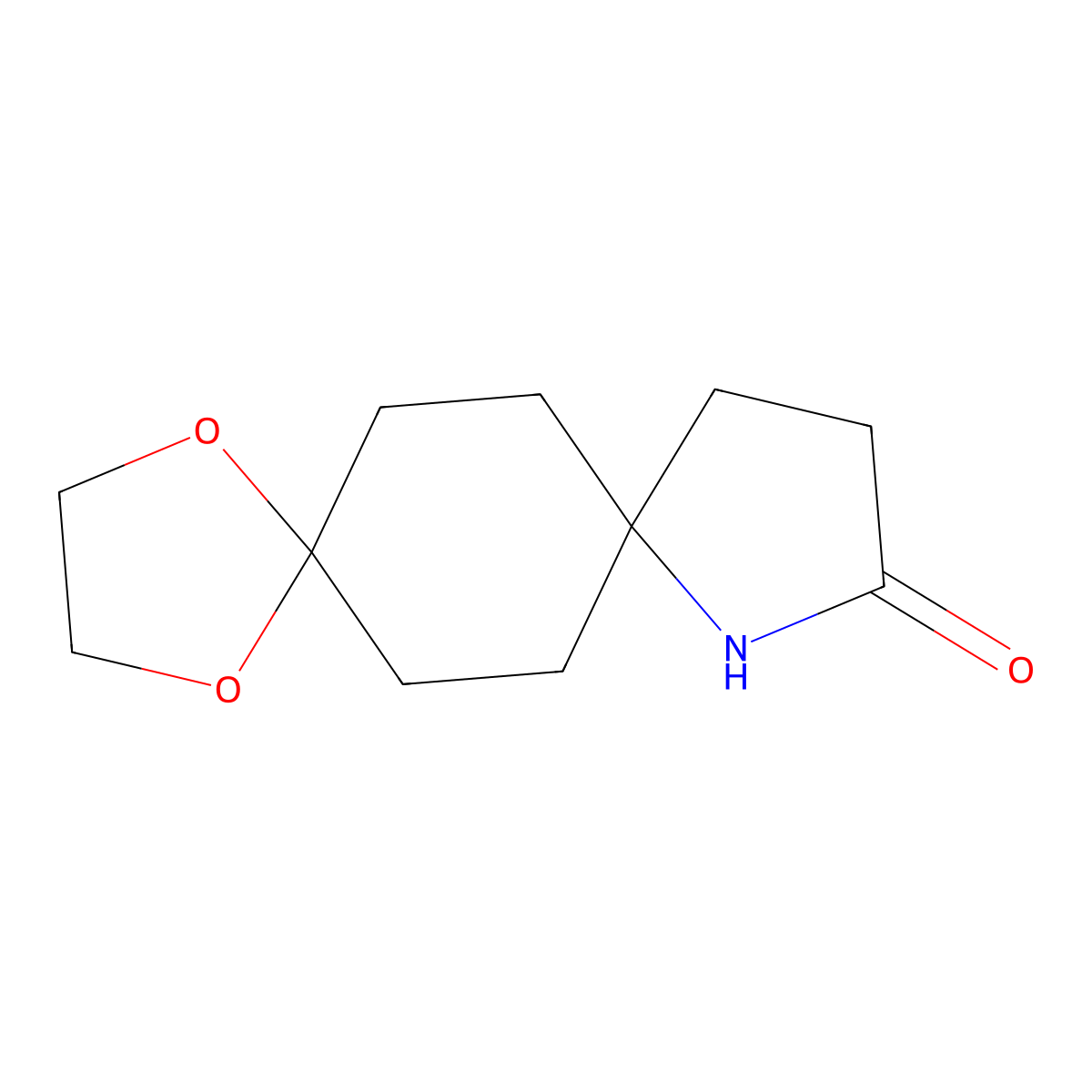 1,4-Dioxa-9-azadispiro[4.2.4.2]tetradecan-10-one molecular structure, CAS 686723-63-7