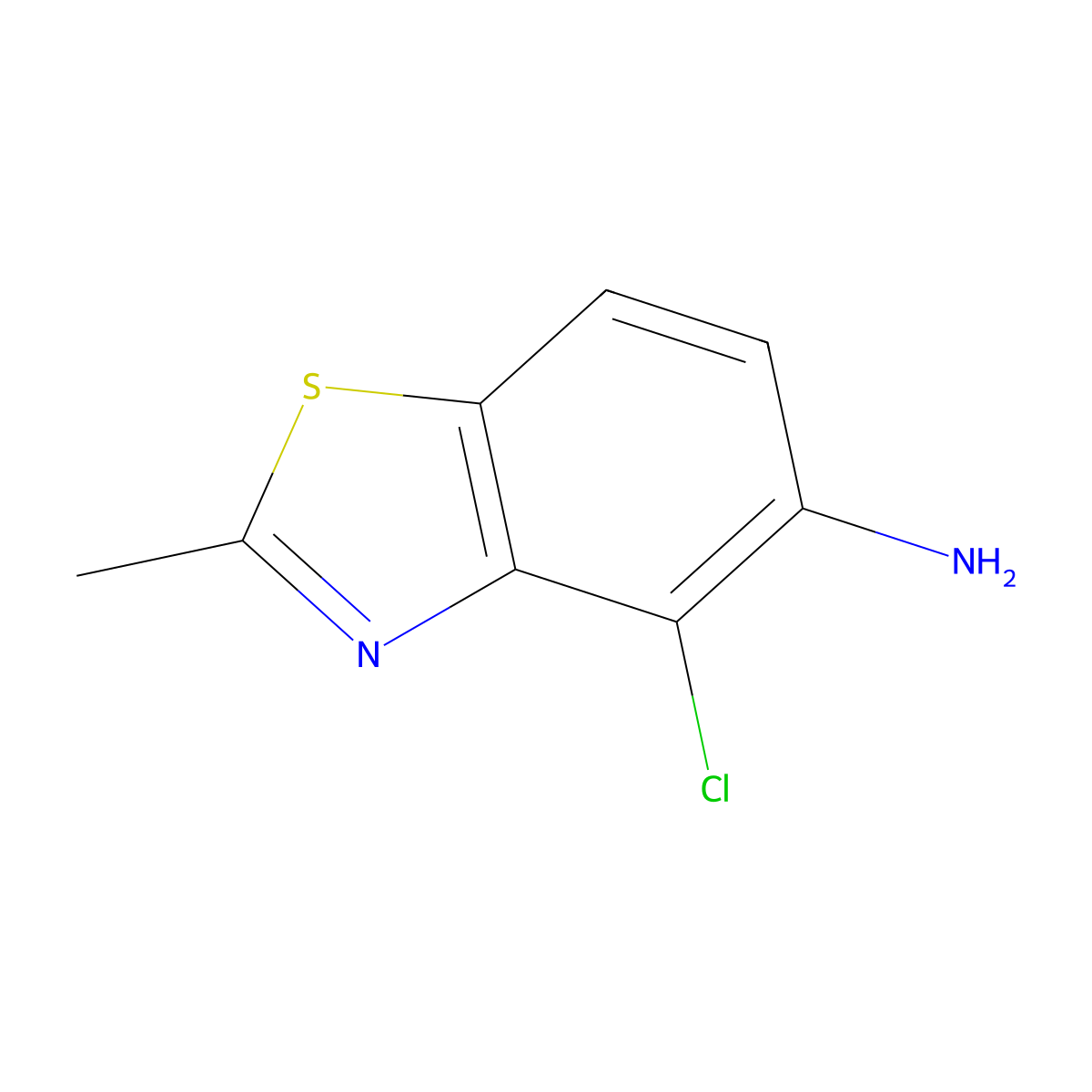 4-Chloro-2-methylbenzo[d]thiazol-5-amine molecular structure, CAS 686747-15-9