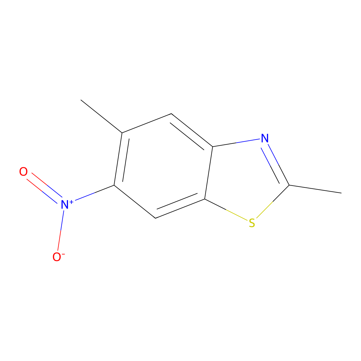 2,5-Dimethyl-6-nitrobenzo[d]thiazole molecular structure, CAS 686747-49-9
