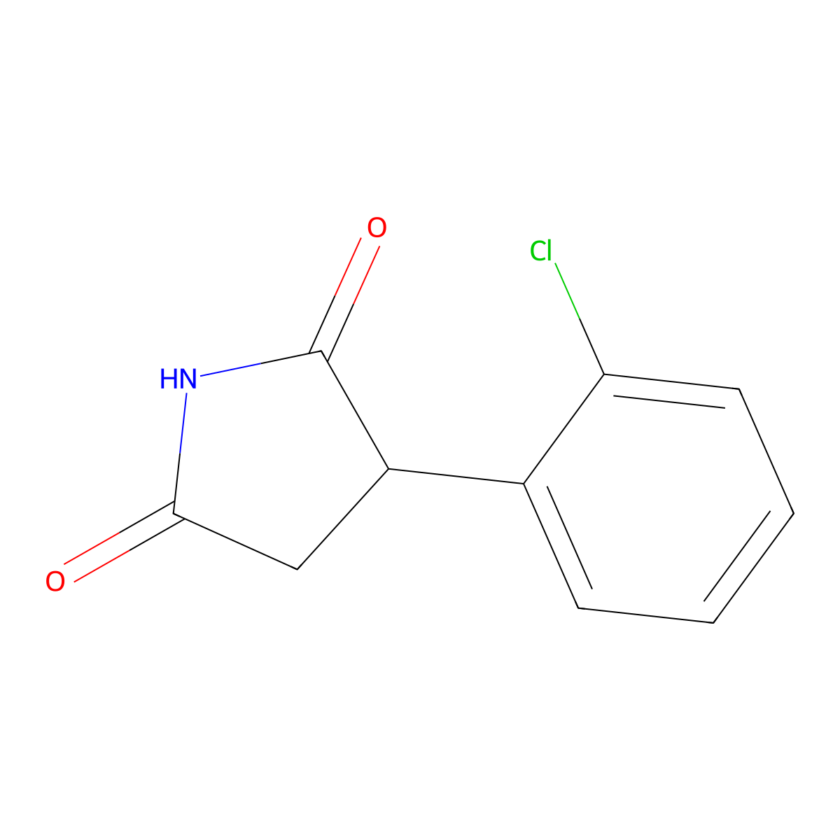 3-(2-Chlorophenyl)-2,5-pyrrolidinedione molecular structure, CAS 686748-85-6