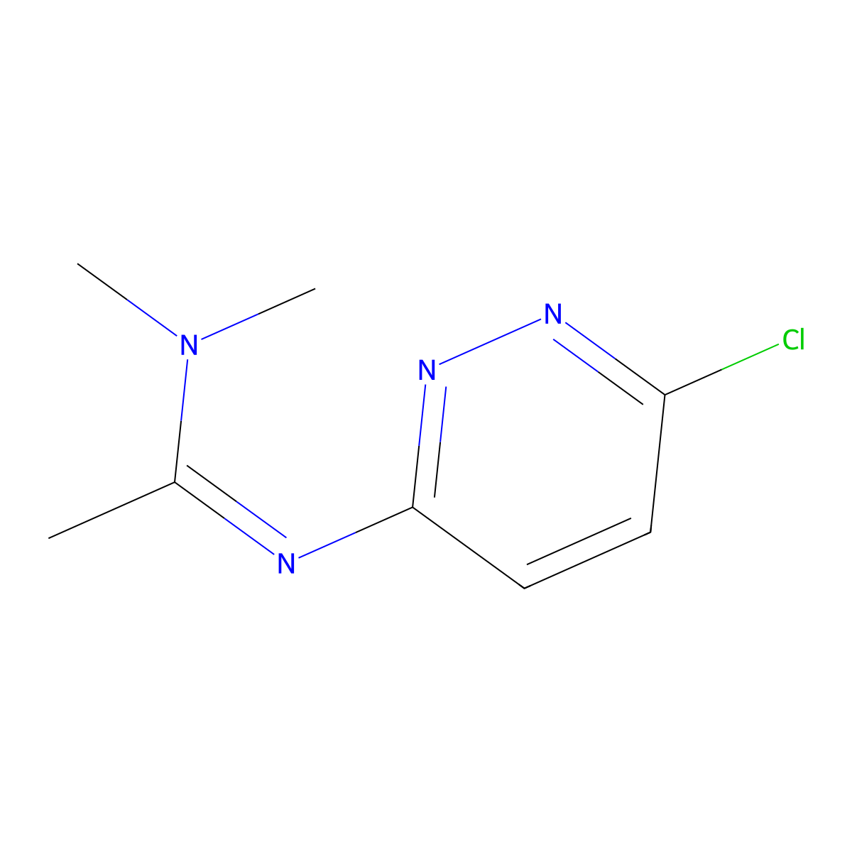 N'-(6-chloropyridazin-3-yl)-N,N-dimethylethanimidamide molecular structure, CAS 68675-27-4