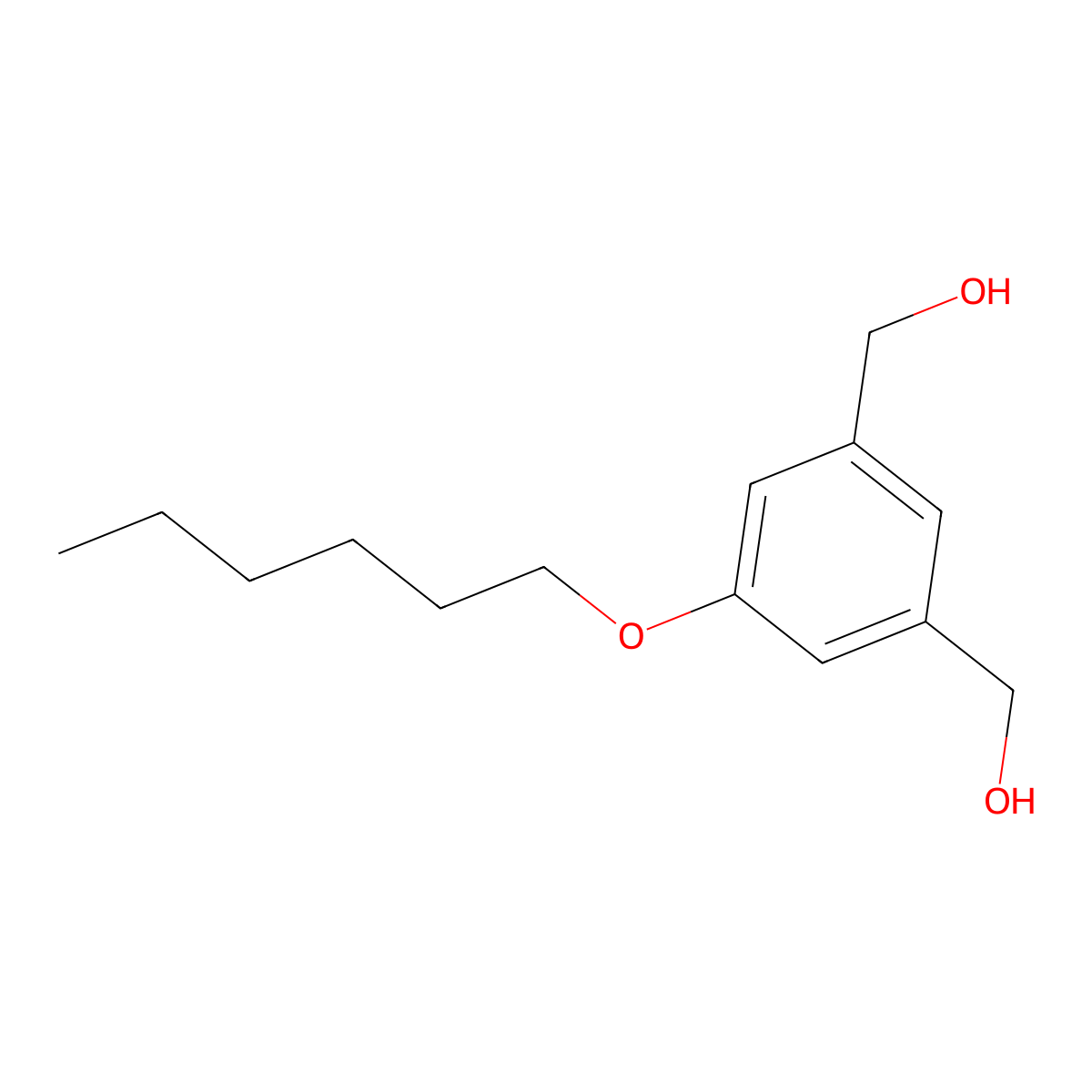 5-(Hexyloxy)-1,3-benzenedimethanol molecular structure, CAS 686780-98-3