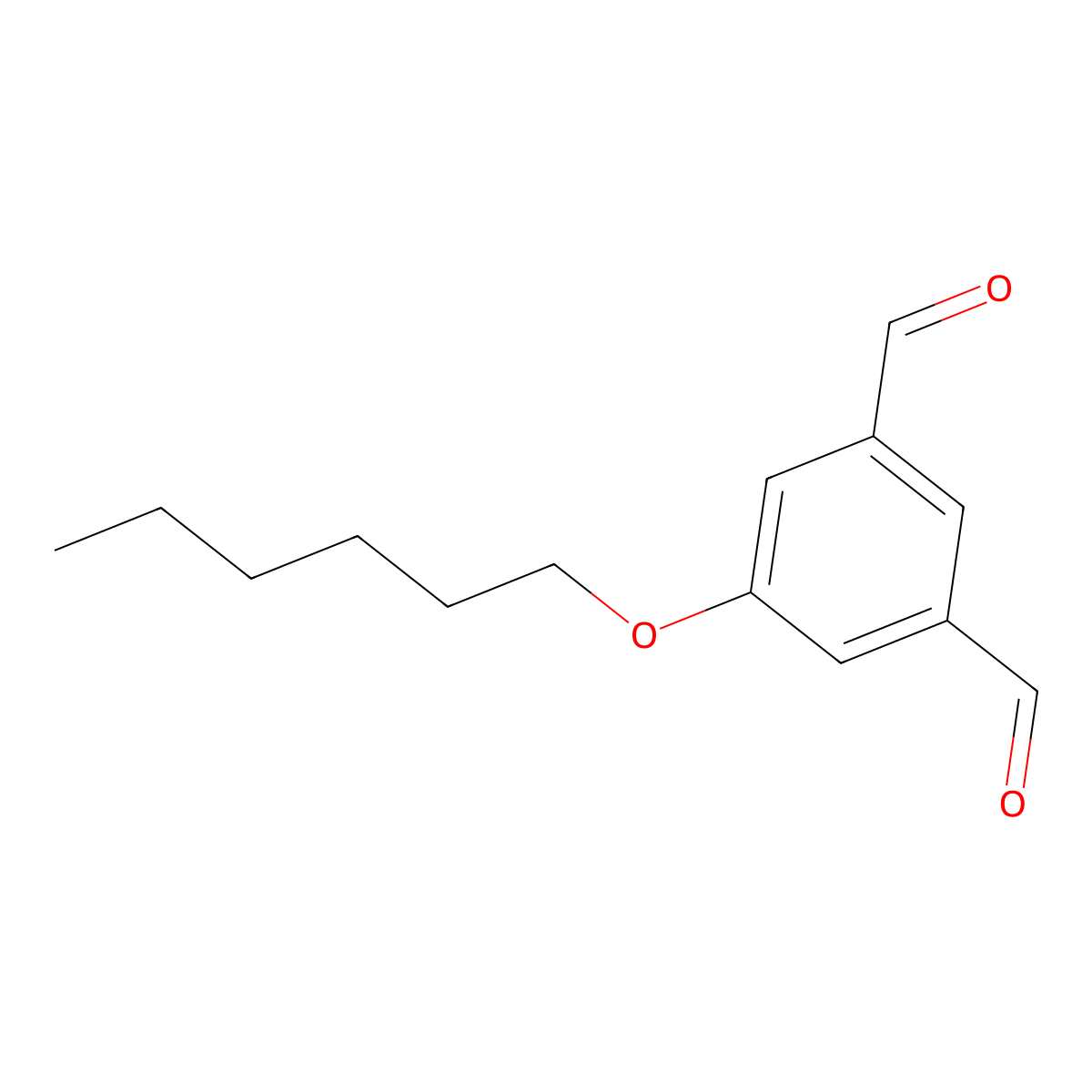 5-(Hexyloxy)isophthalaldehyde molecular structure, CAS 686780-99-4