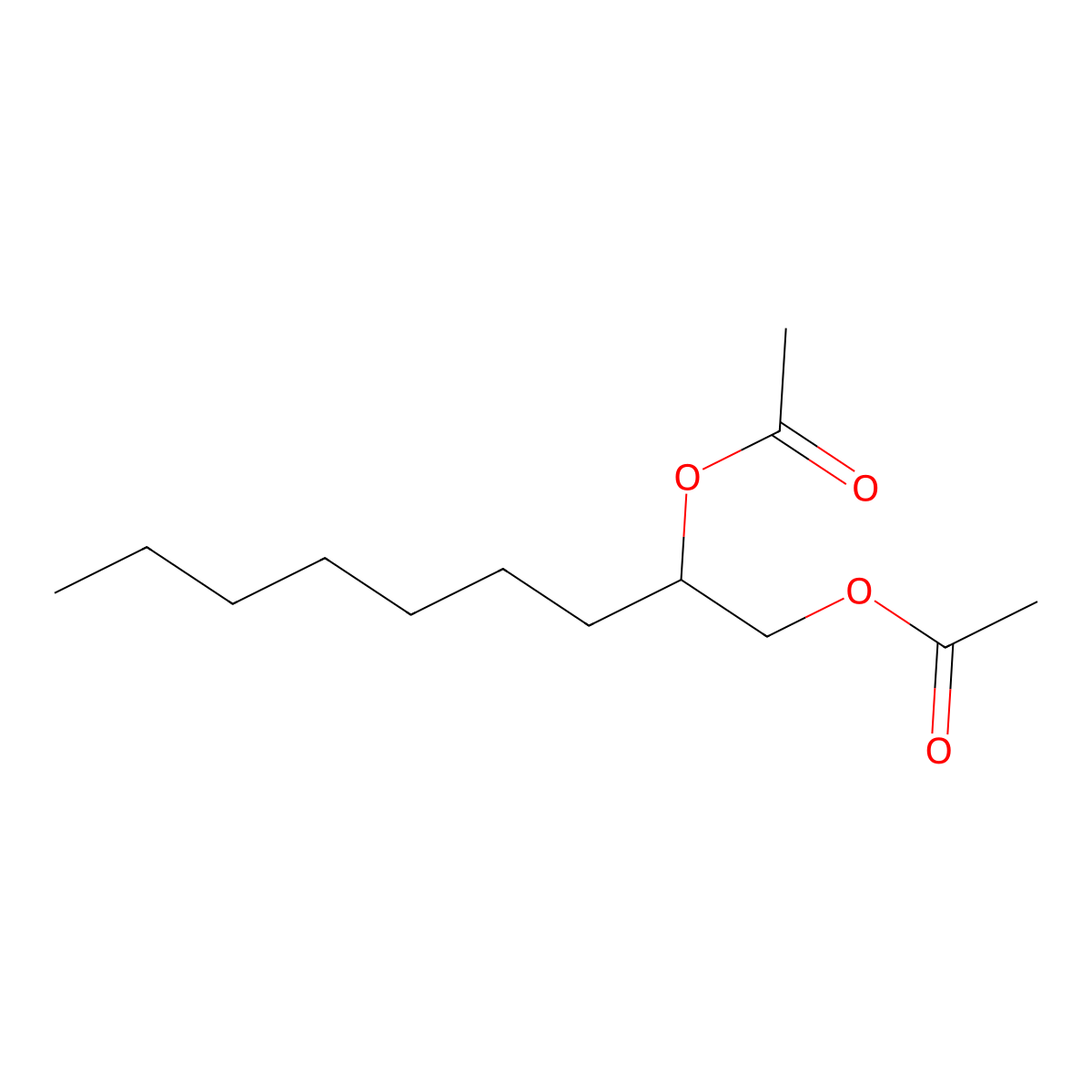 Octanol, acetate, mono[(acetyloxy)methyl] deriv. molecular structure, CAS 68683-25-0