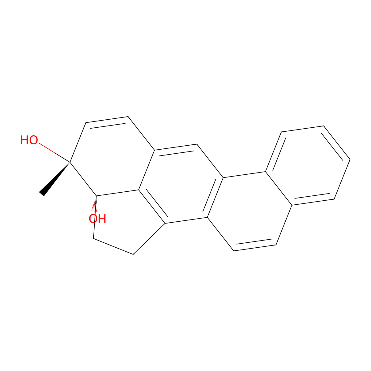 3-Methylcholanthrene-cis-2a,3-diol molecular structure, CAS 68688-84-6