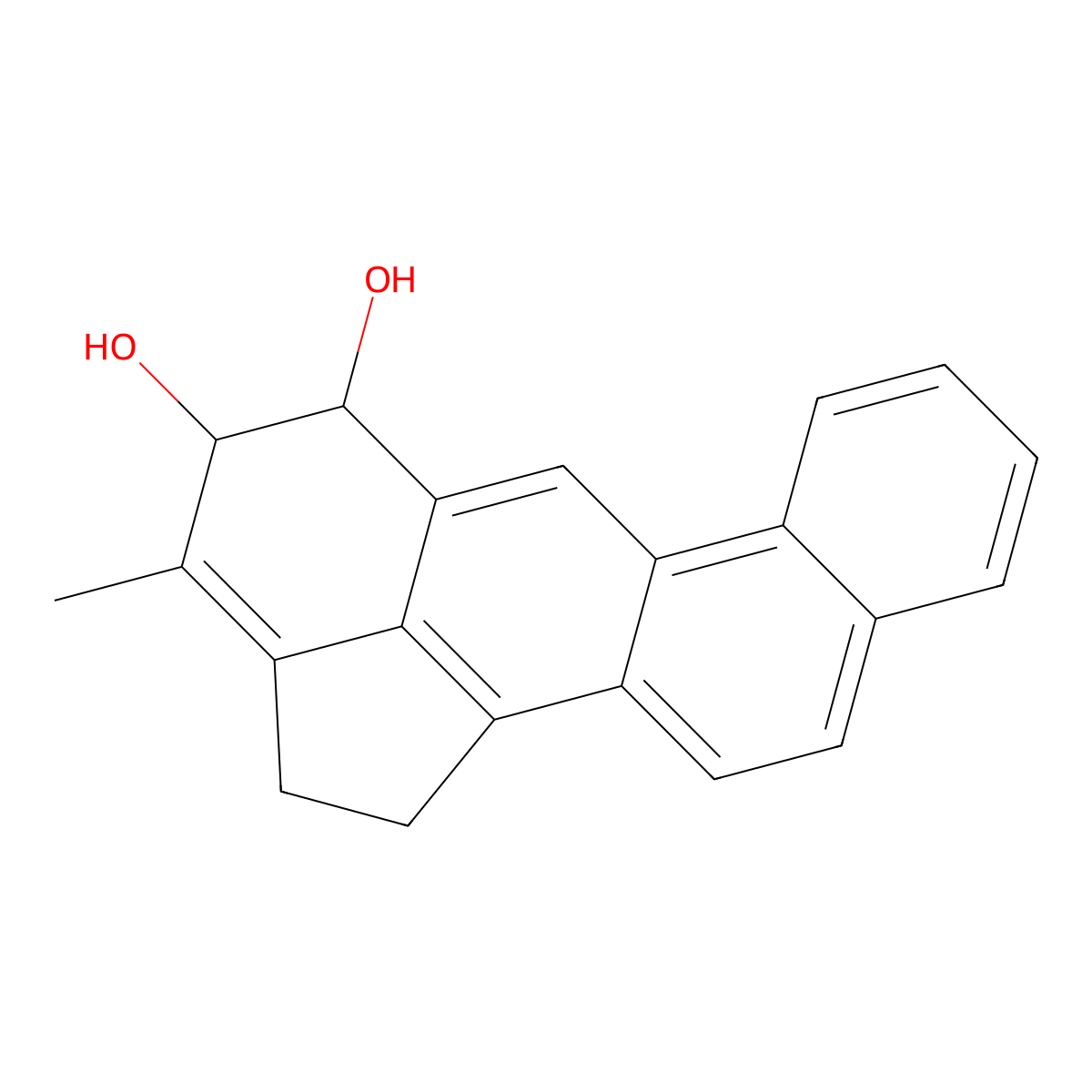 3-Methylcholanthrene-4,5-dihydrodiol molecular structure, CAS 68688-85-7