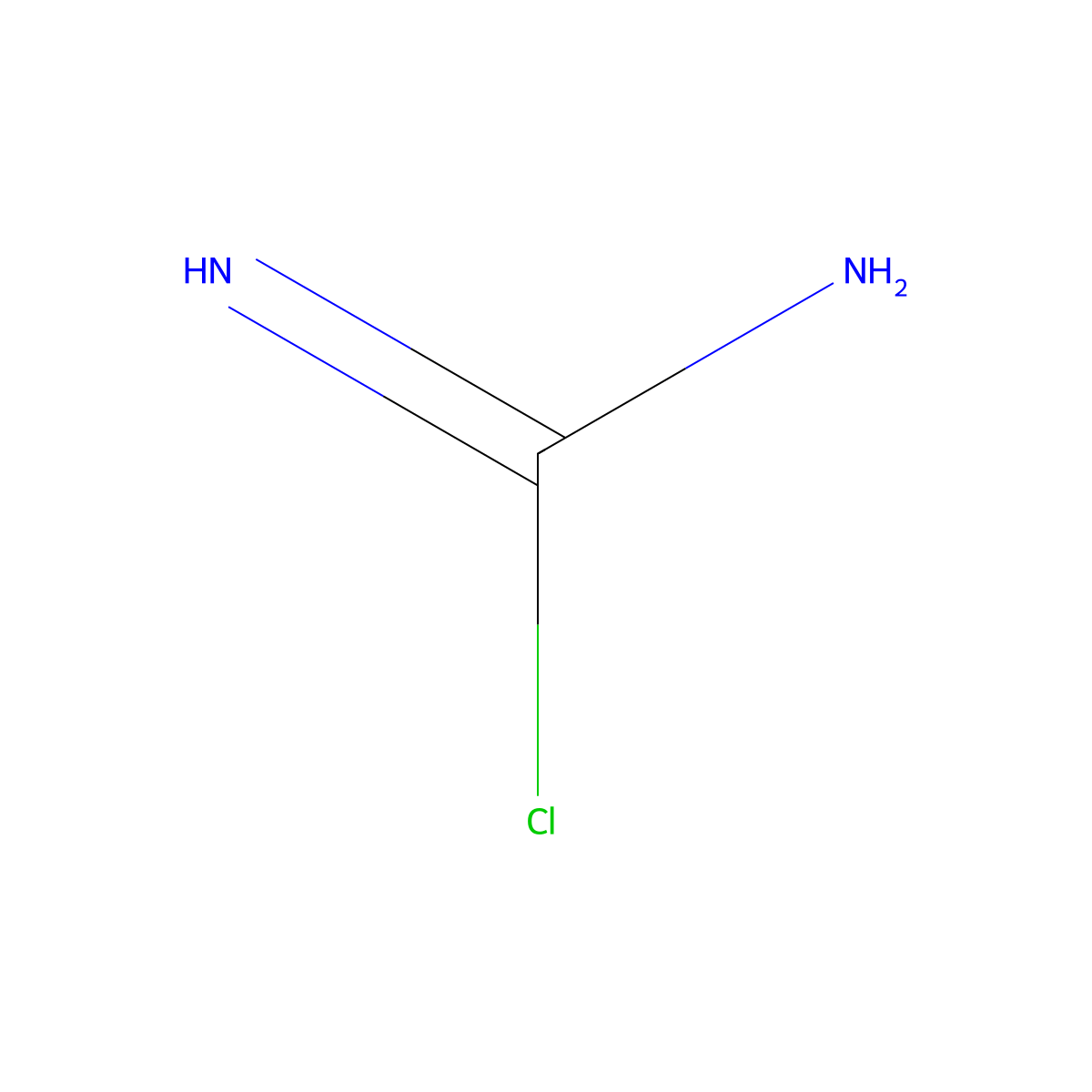 Carbamimidic chloride molecular structure, CAS 6869-14-3