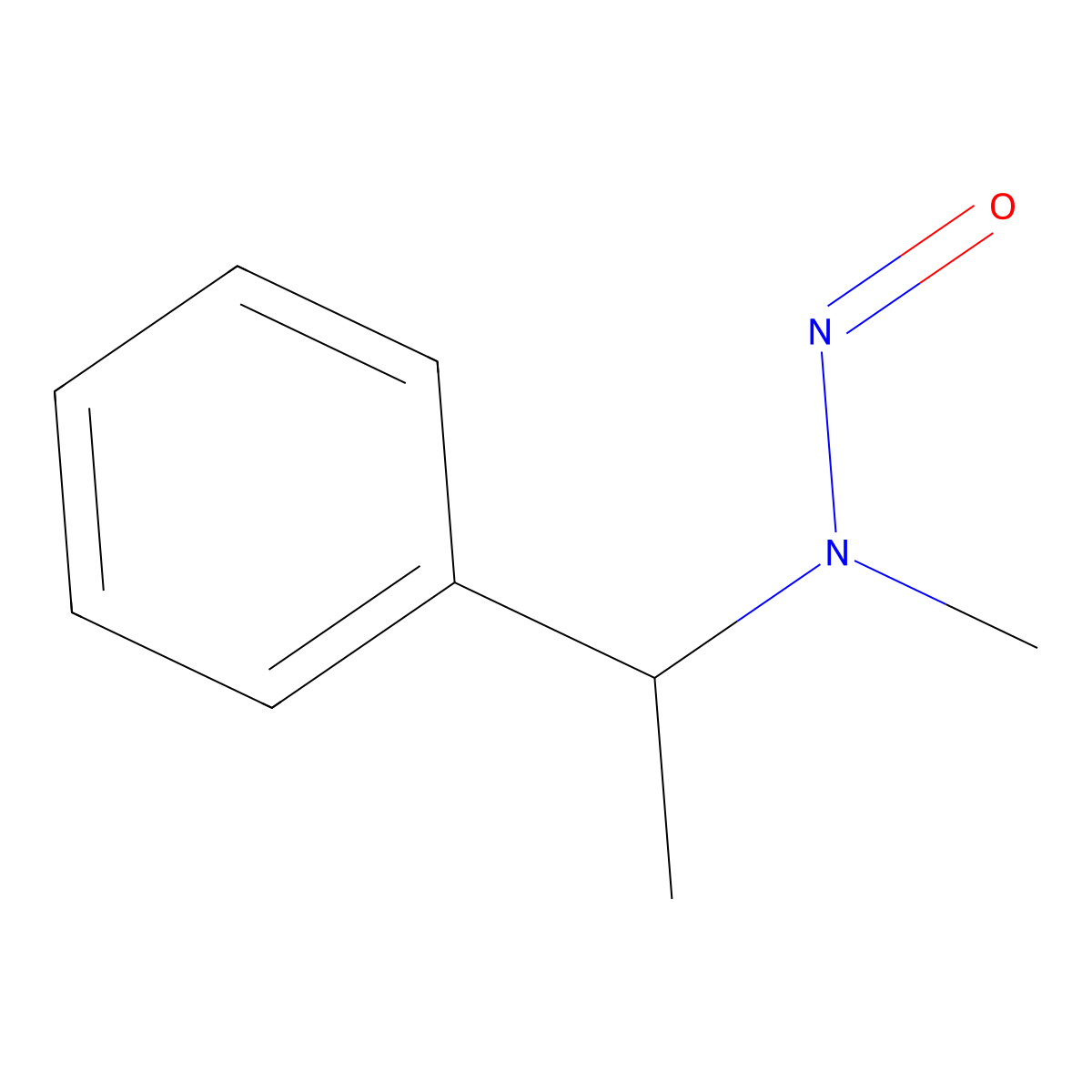 Benzylamine, alpha,N-dimethyl-N-nitroso- molecular structure, CAS 68690-89-1
