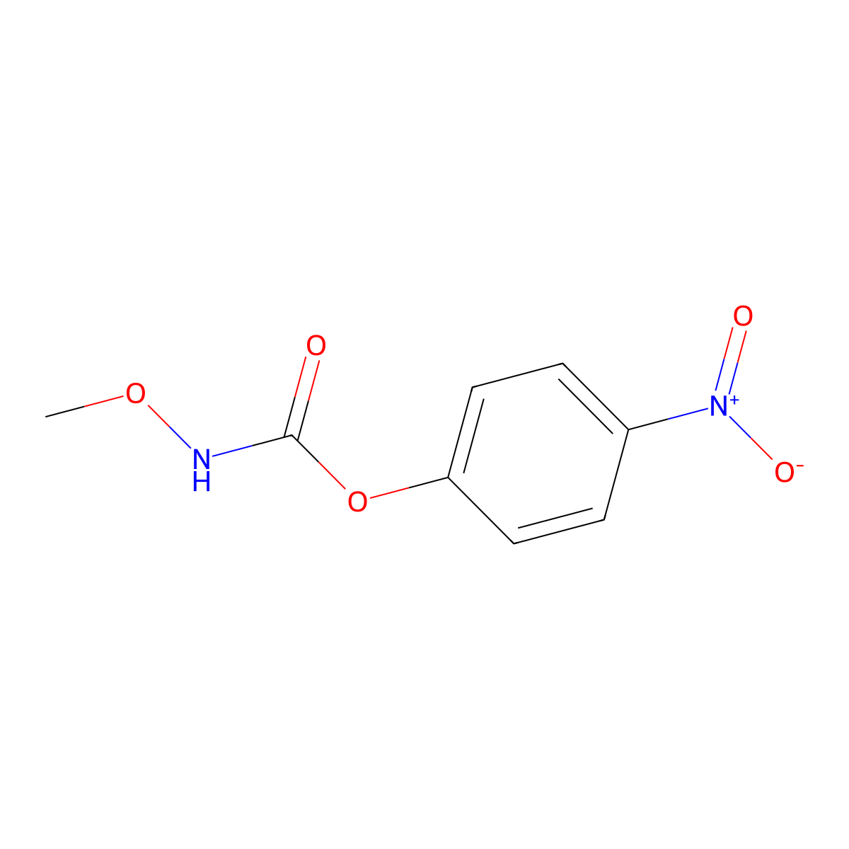 4-Nitrophenyl methoxycarbamate molecular structure, CAS 68692-38-6