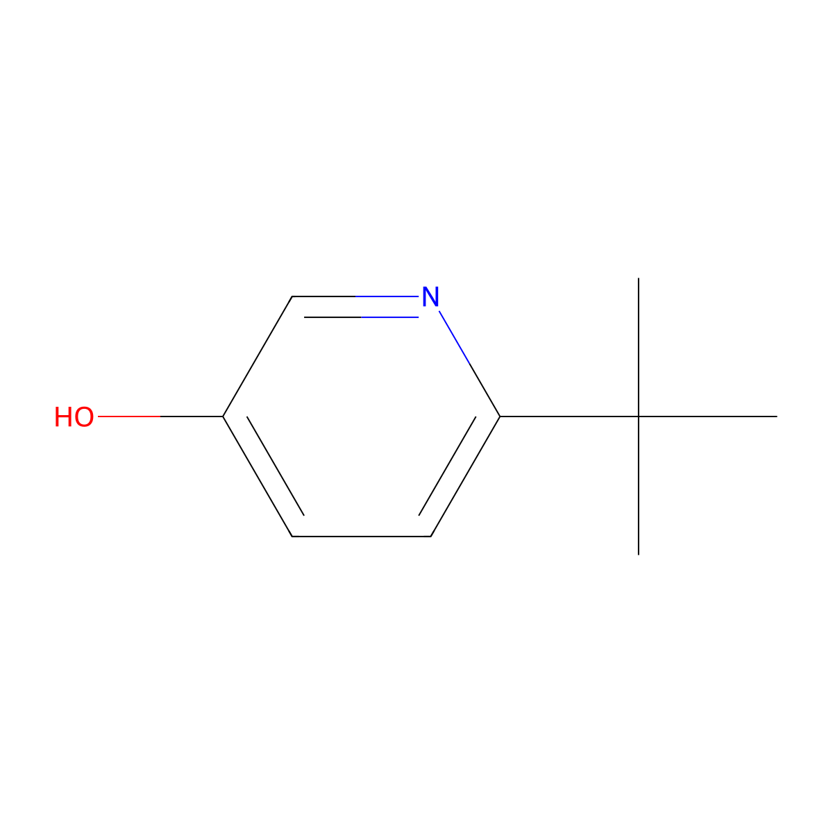 6-Tert-butylpyridin-3-ol molecular structure, CAS 68692-50-2