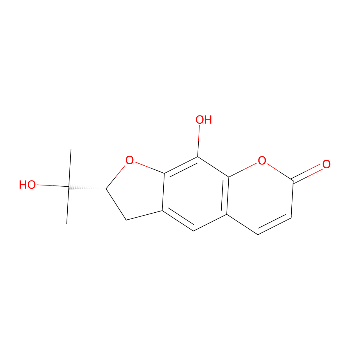 Qianhucoumarin G molecular structure, CAS 68692-61-5