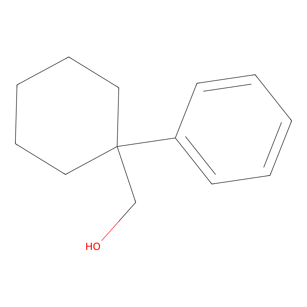 1-Phenylcyclohexanemethanol molecular structure, CAS 68692-77-3