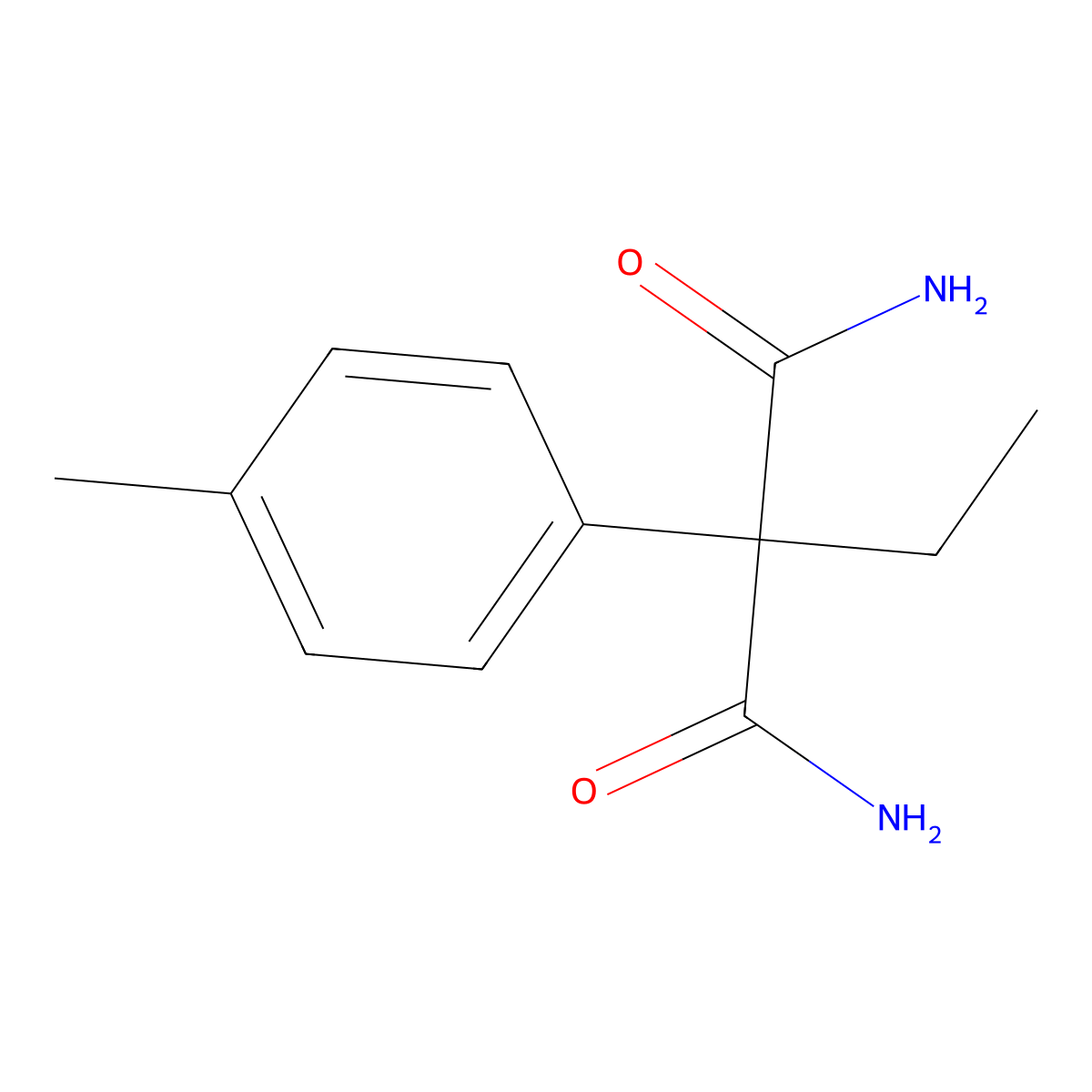 2-Ethyl-2-(p-tolyl)malonamide molecular structure, CAS 68692-83-1