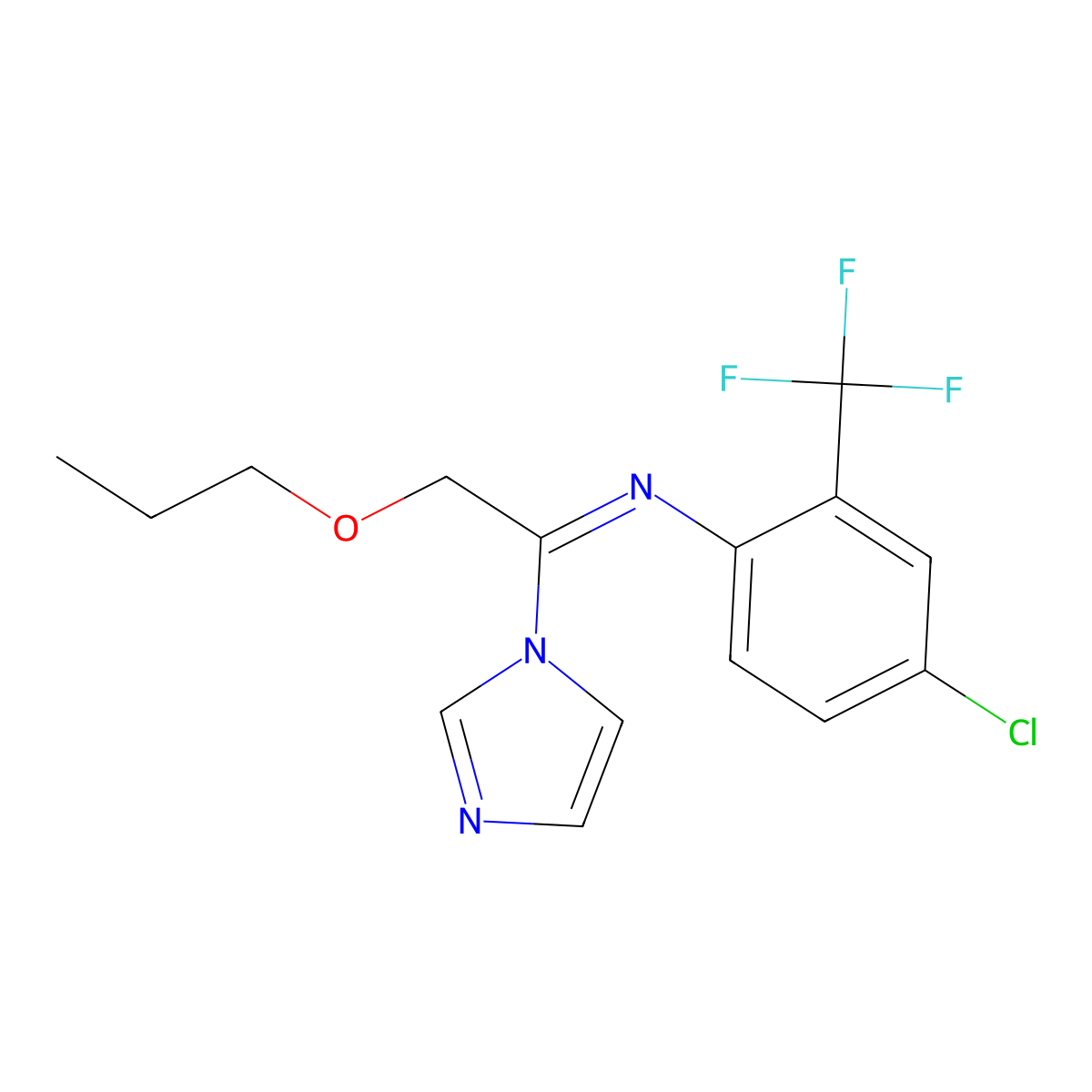 Triflumizole molecular structure, CAS 68694-11-1