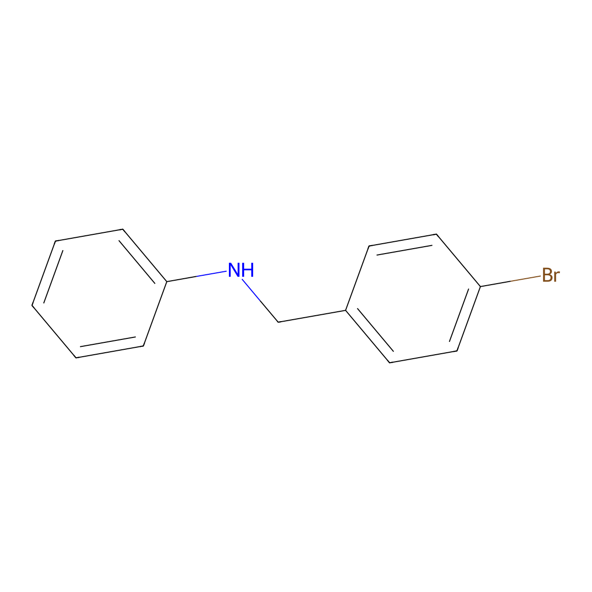 N-(4-Bromobenzyl)aniline molecular structure, CAS 68695-51-2