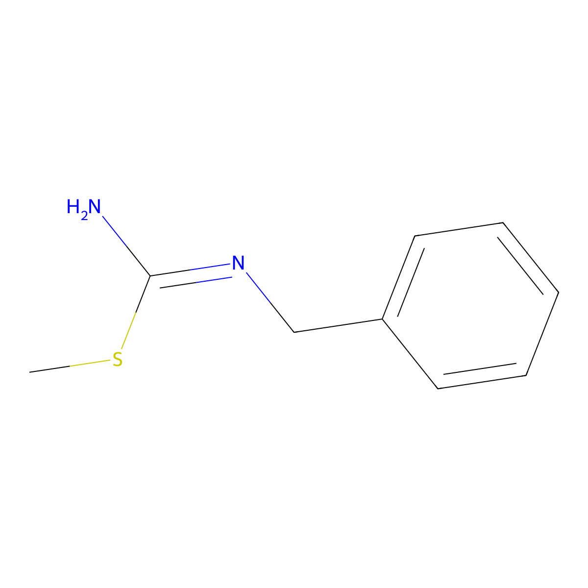 N-(Phenylmethyl)carbamimidothioic acid methyl ester molecular structure, CAS 68695-62-5