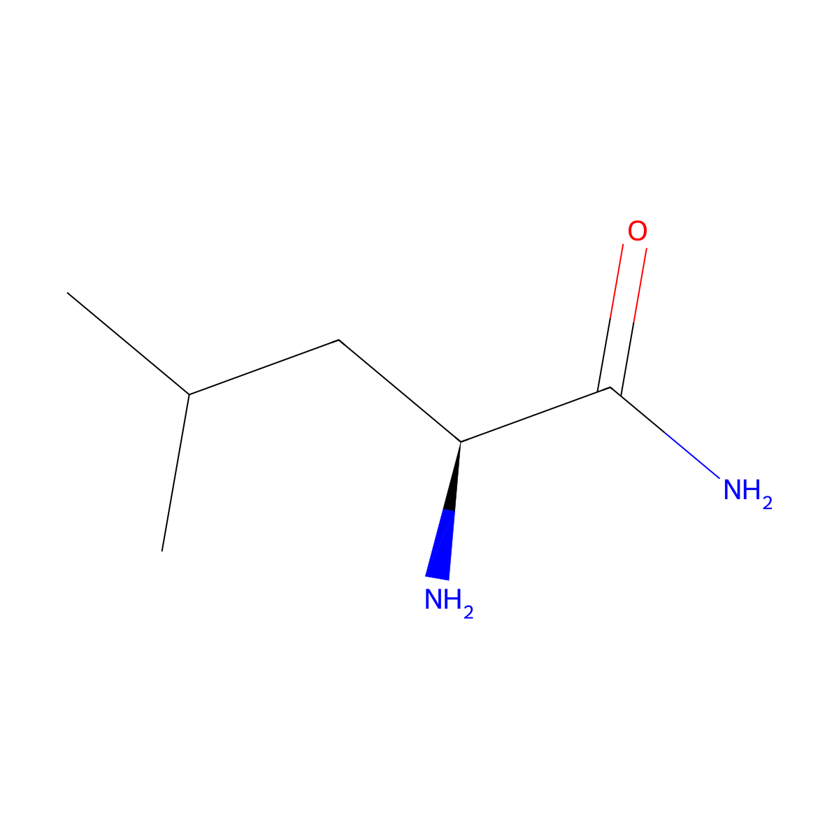 Leucinamide molecular structure, CAS 687-51-4