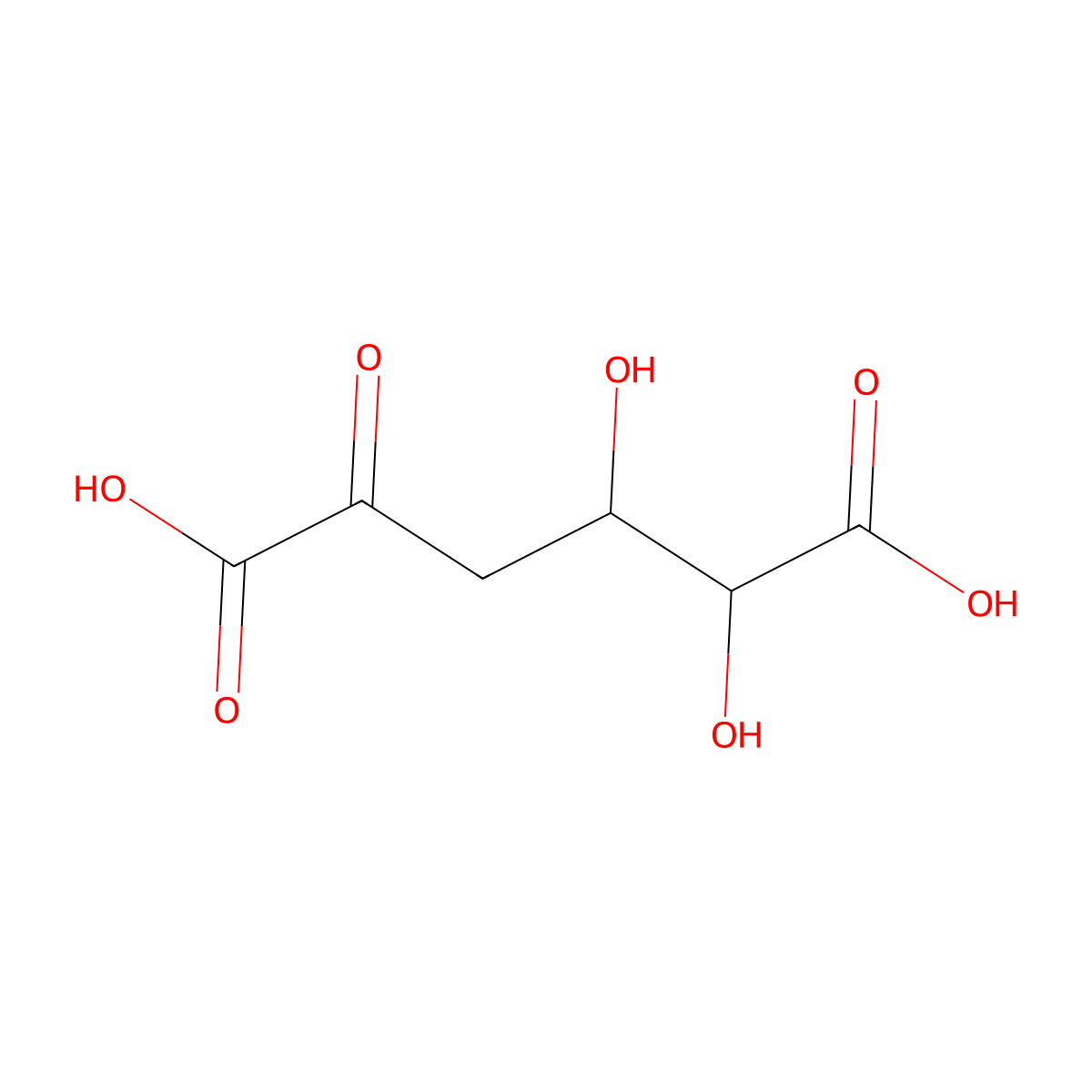 5-dehydro-4-deoxy-D-glucarate molecular structure, CAS 687-56-9