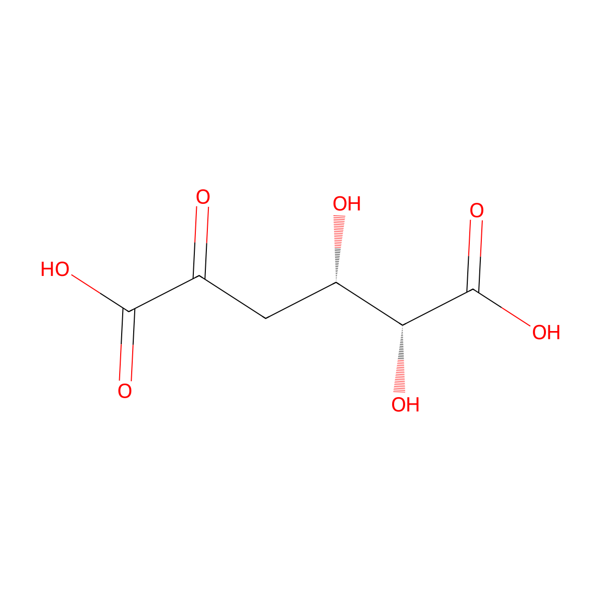 5-dehydro-4-deoxy-D-glucarate molecular structure, CAS 687-56-9