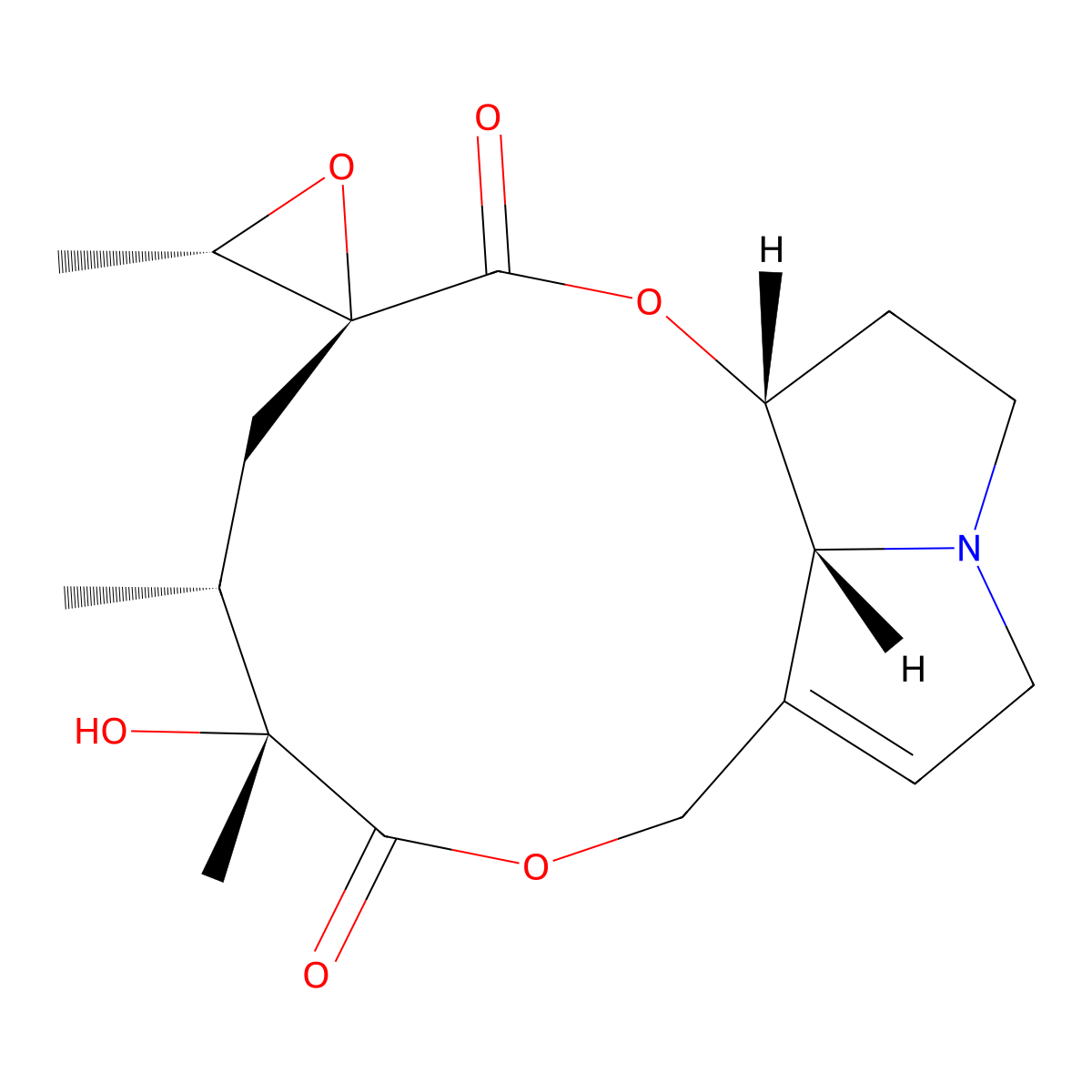 Jacobine molecular structure, CAS 6870-67-3