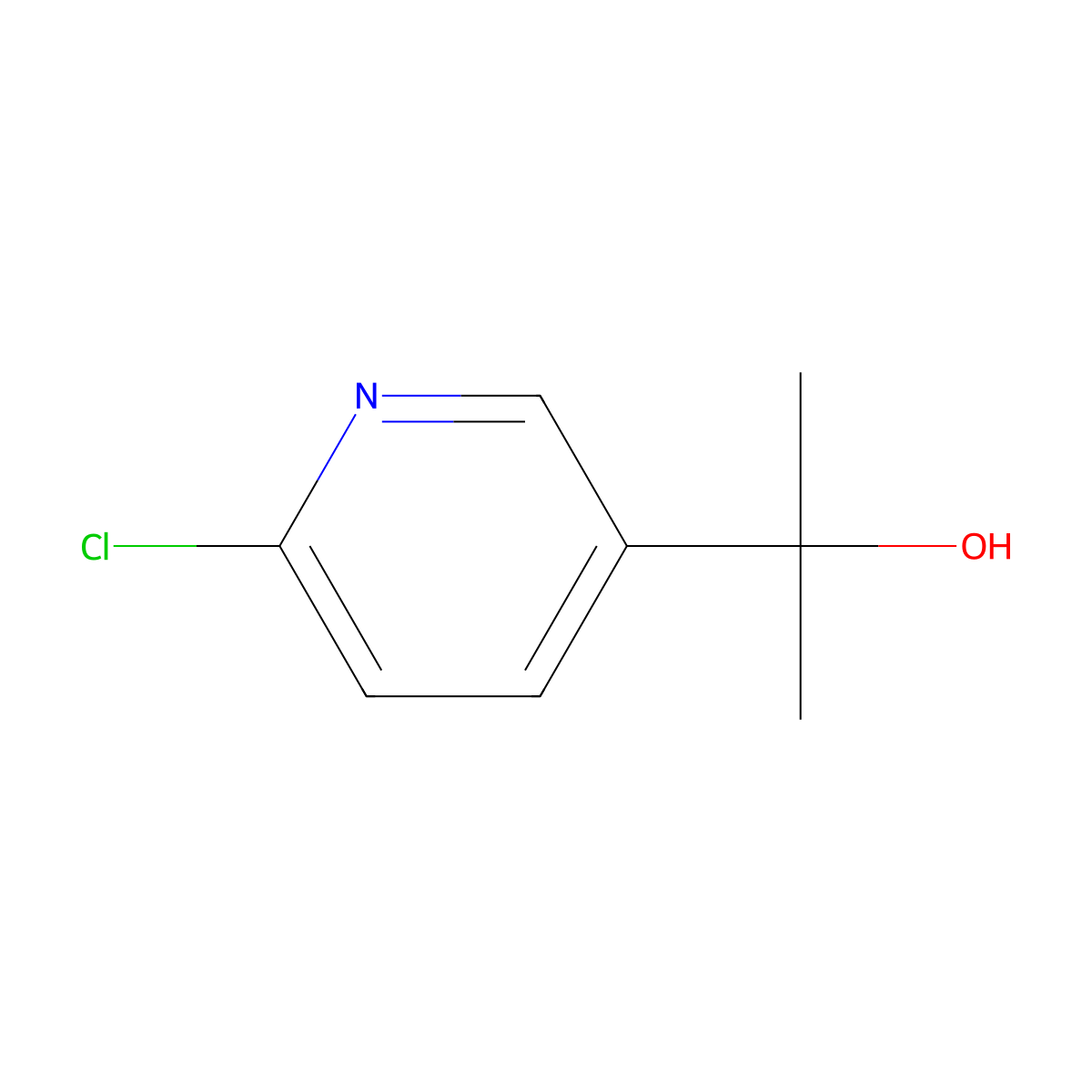 2-(6-Chloropyridin-3-yl)propan-2-ol molecular structure, CAS 68700-91-4