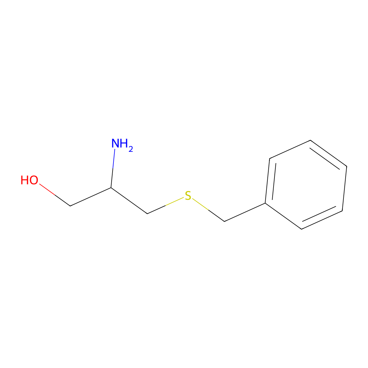 2-Amino-3-benzylsulfanylpropan-1-ol molecular structure, CAS 68704-78-9
