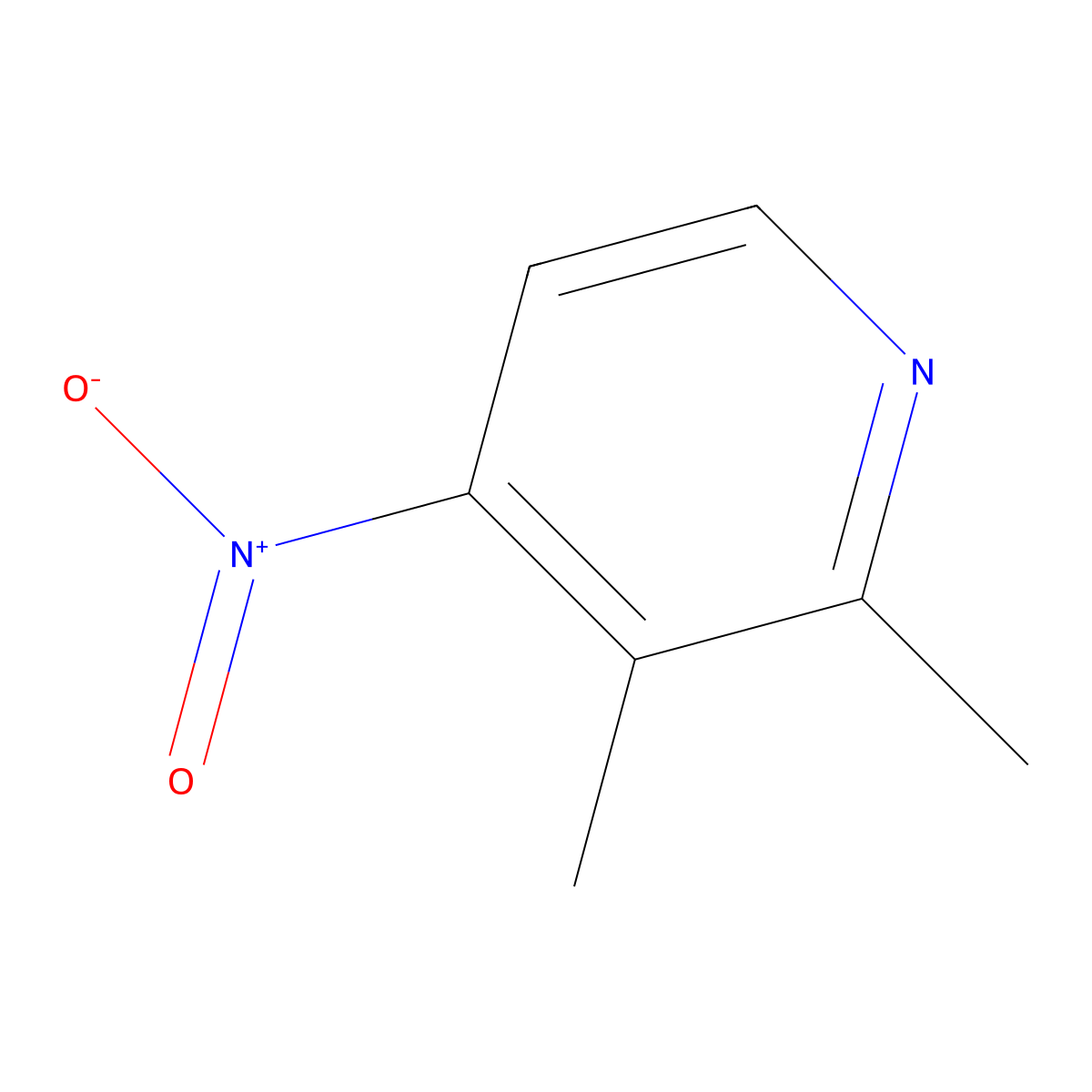 2,3-Dimethyl-4-nitropyridine molecular structure, CAS 68707-69-7